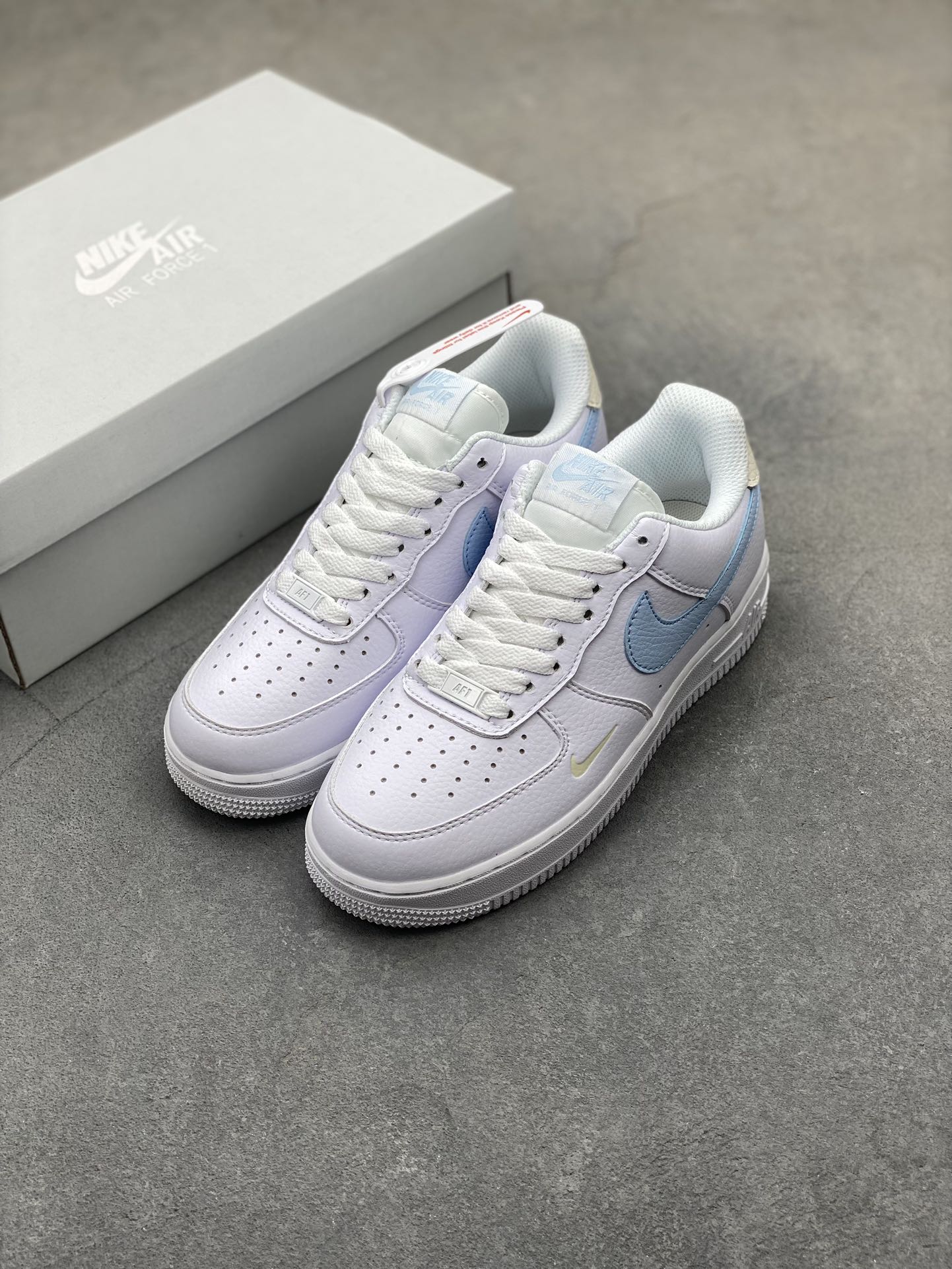 Nike Air Force 1 Low White/Blue Casual Sneakers - HF0022-100 9 i1724532087 7957 0