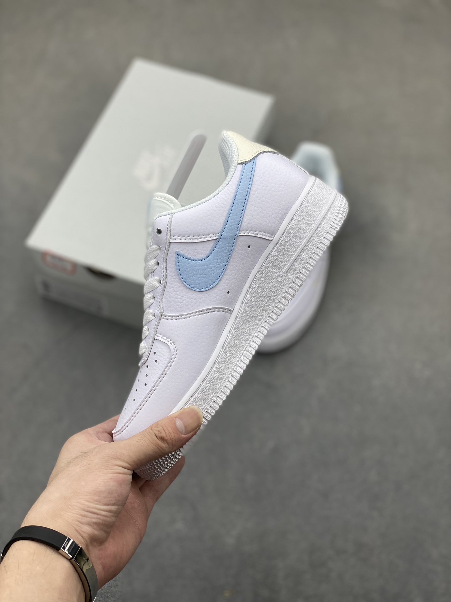 Nike Air Force 1 Low White/Blue Casual Sneakers - HF0022-100 4 i1724532088 200 5