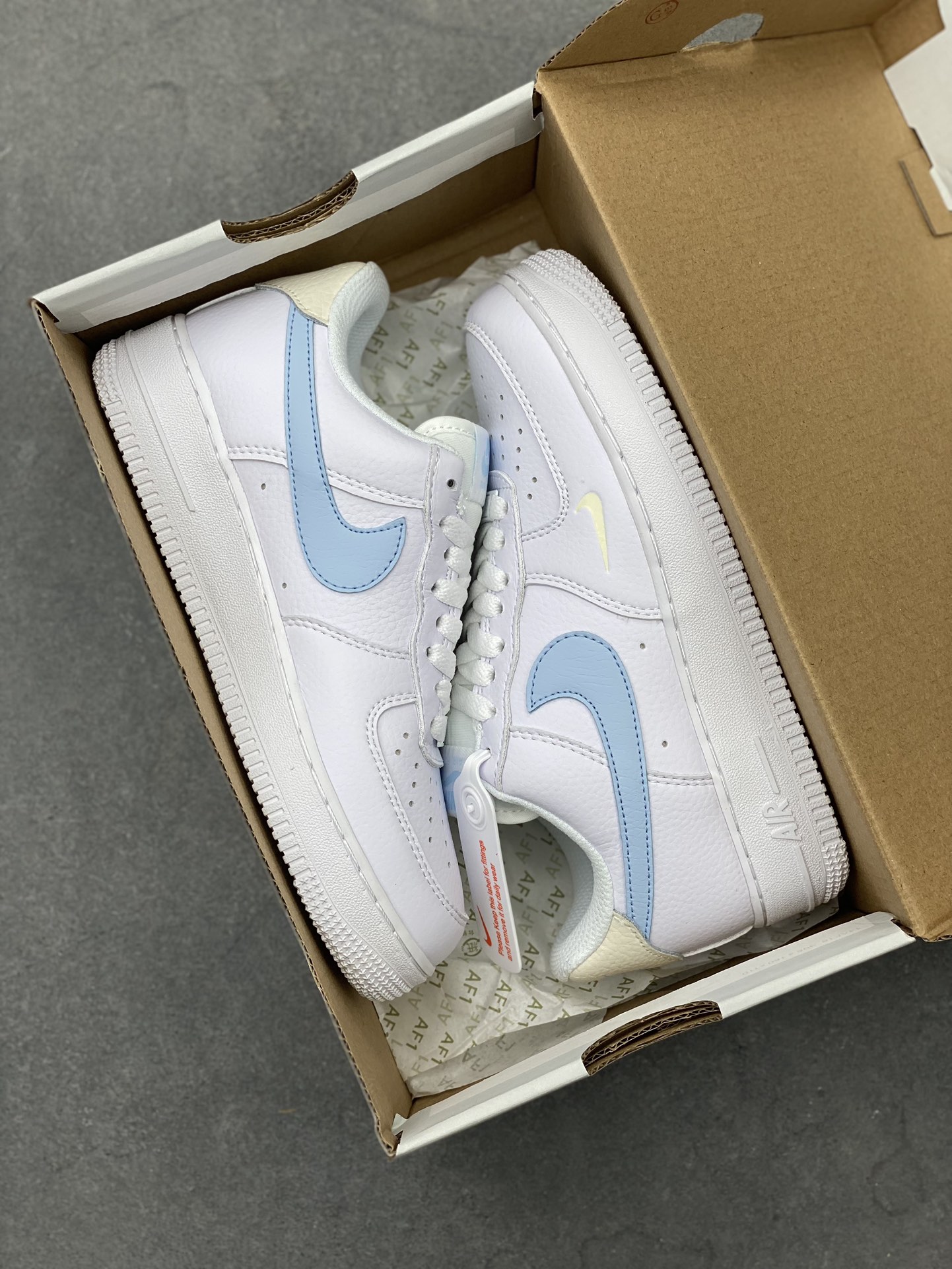 Nike Air Force 1 Low White/Blue Casual Sneakers - HF0022-100 10 i1724532088 2559 3