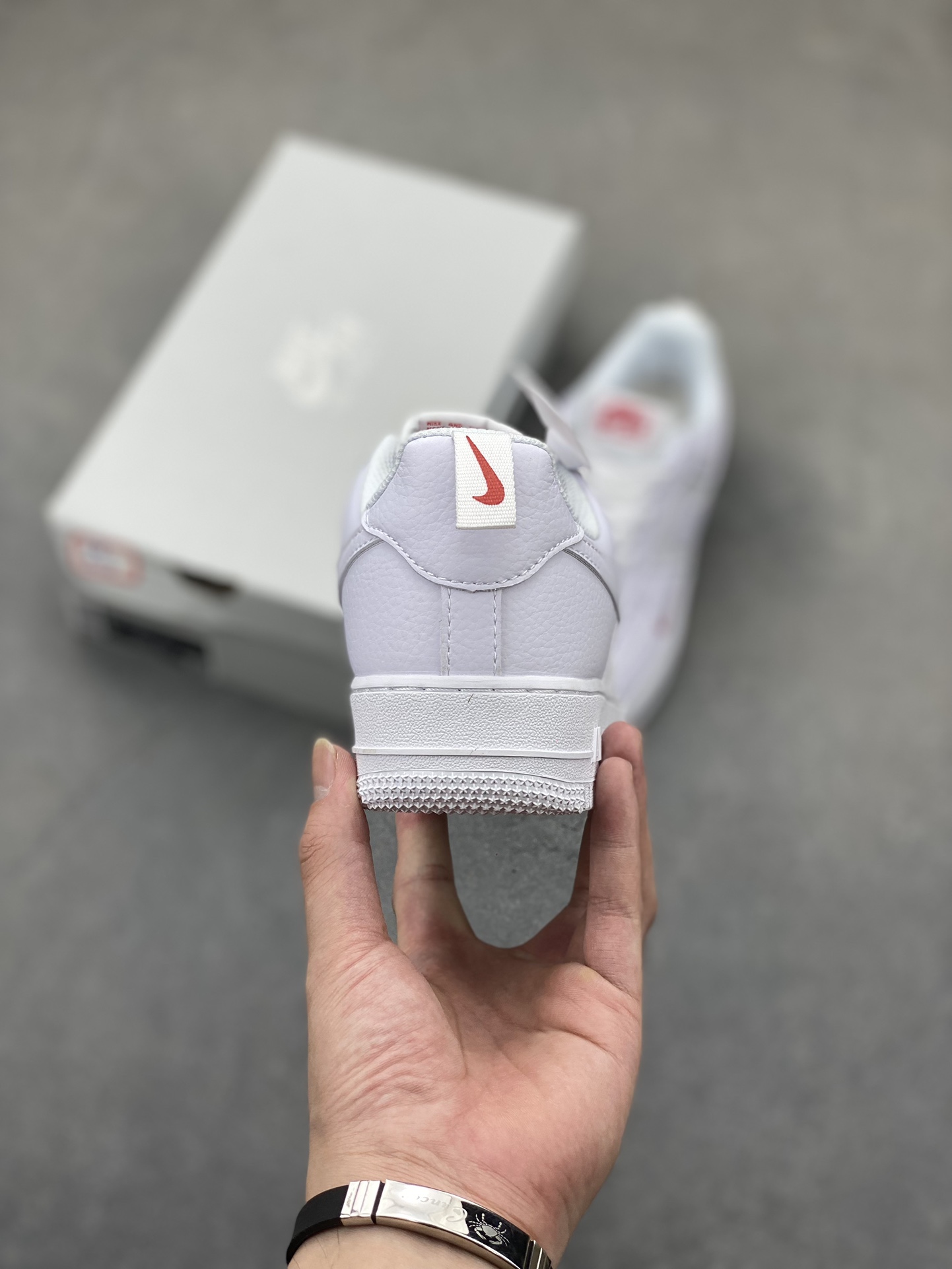 Nike Air Force 1 Low White Red Swoosh Casual Sneakers FZ7187-100 5 i1724532140 1109 1