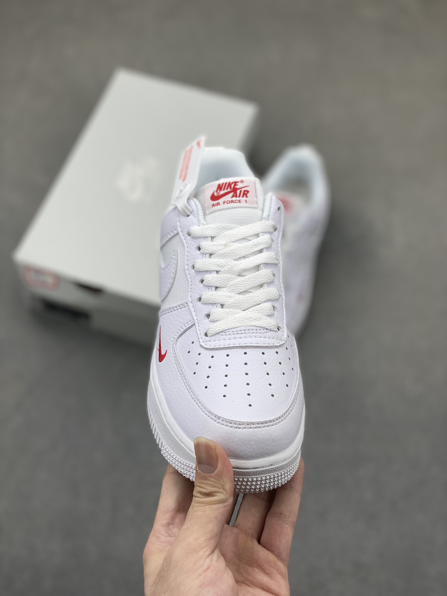 Nike Air Force 1 Low White Red Swoosh Casual Sneakers FZ7187-100 3 i1724532140 1121 8