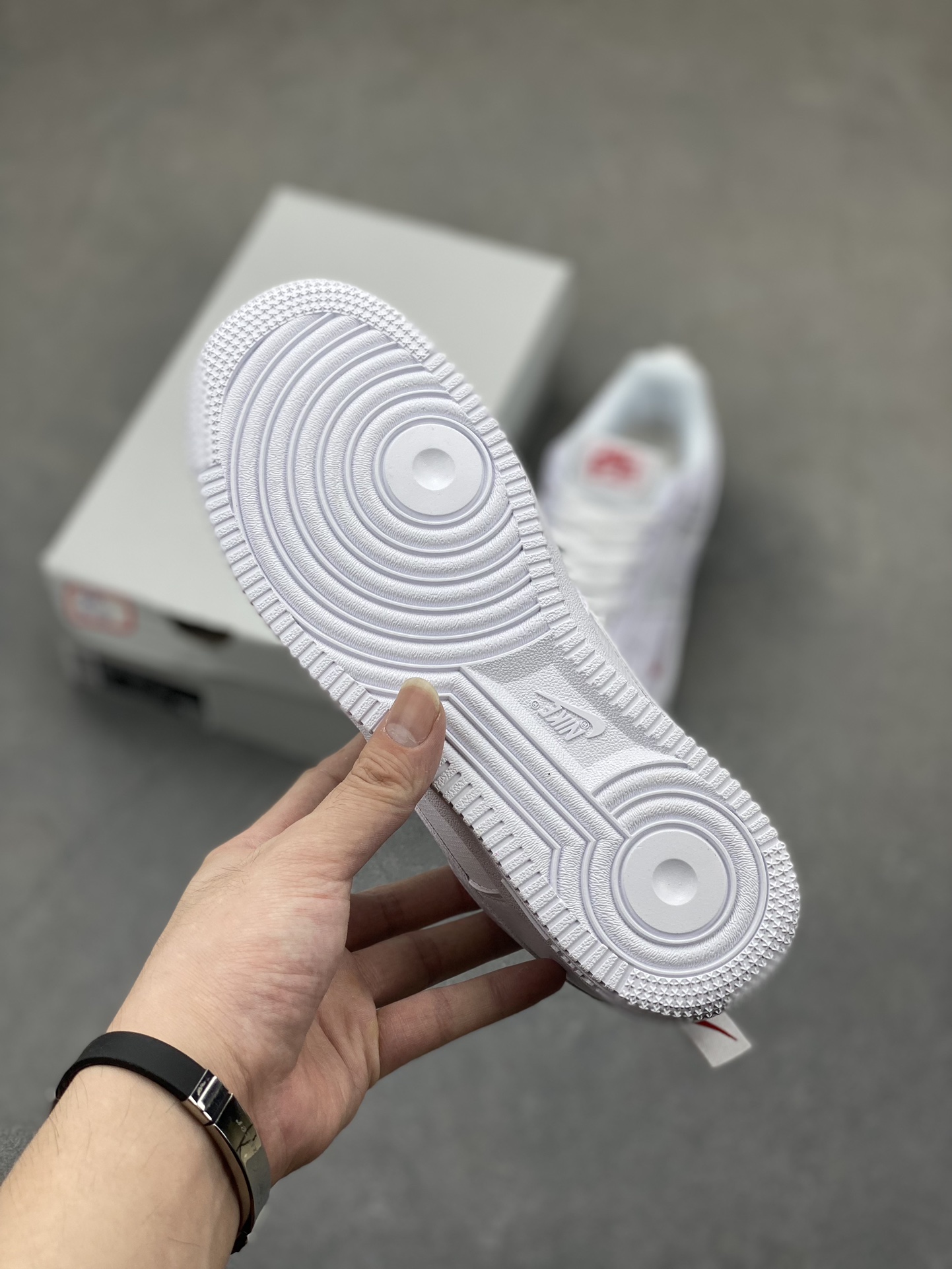 Nike Air Force 1 Low White Red Swoosh Casual Sneakers FZ7187-100 7 i1724532140 2863 7