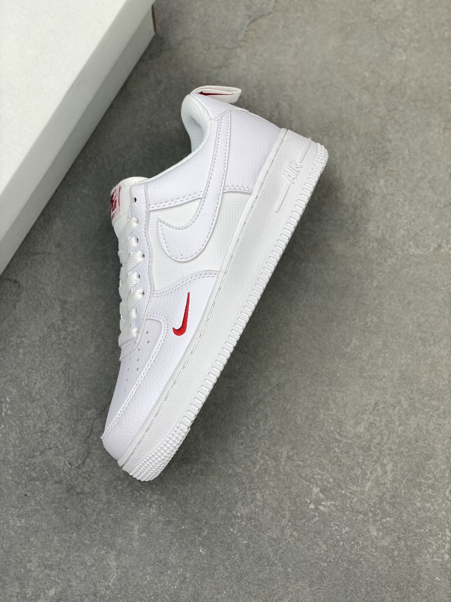 Nike Air Force 1 Low White Red Swoosh Casual Sneakers FZ7187-100 8 i1724532140 6495 0