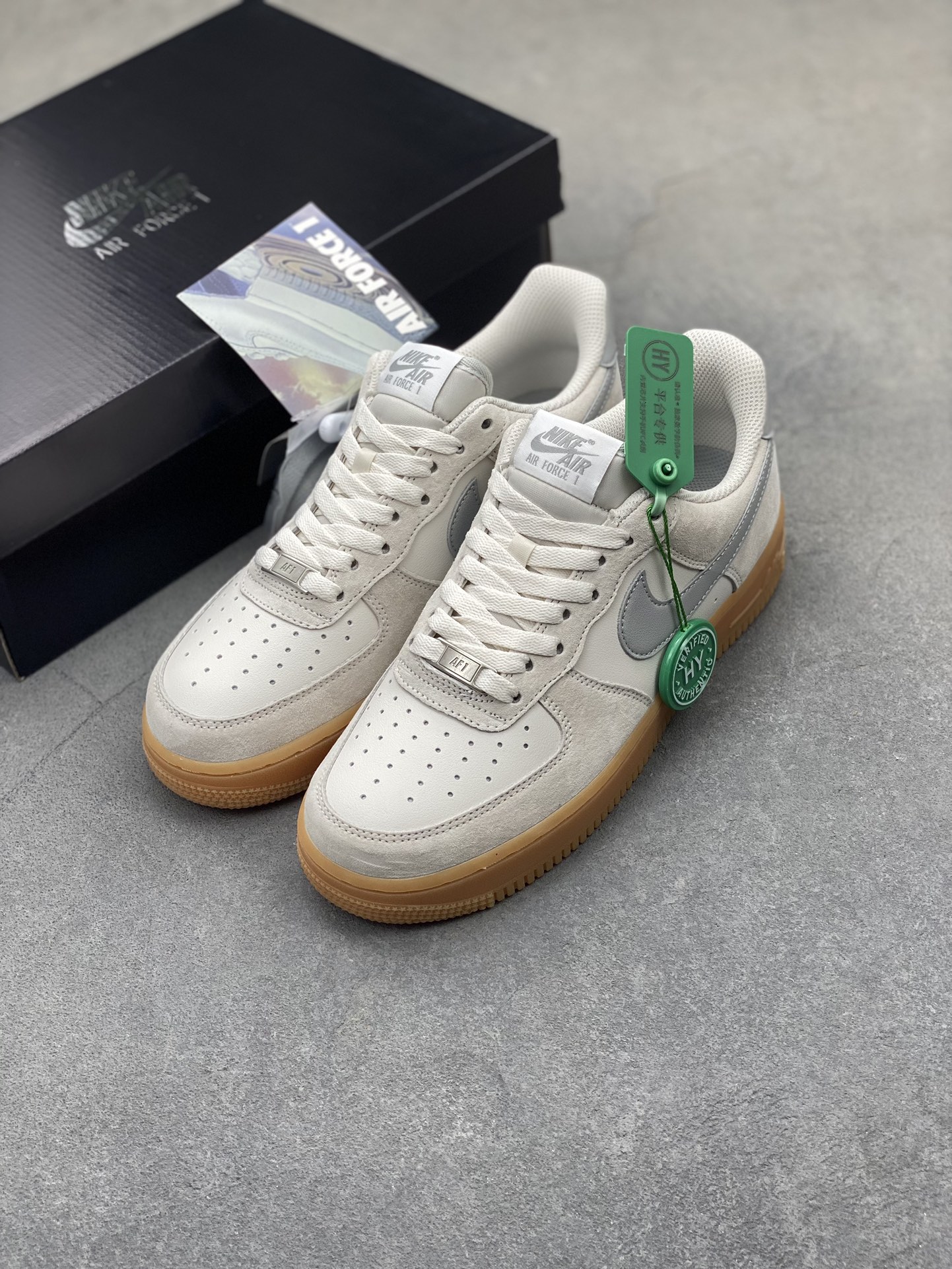 Nike Air Force 1 Low FQ8714-002 Suede Gum Bottom Casual Sneakers 9 i1724532194 299 0
