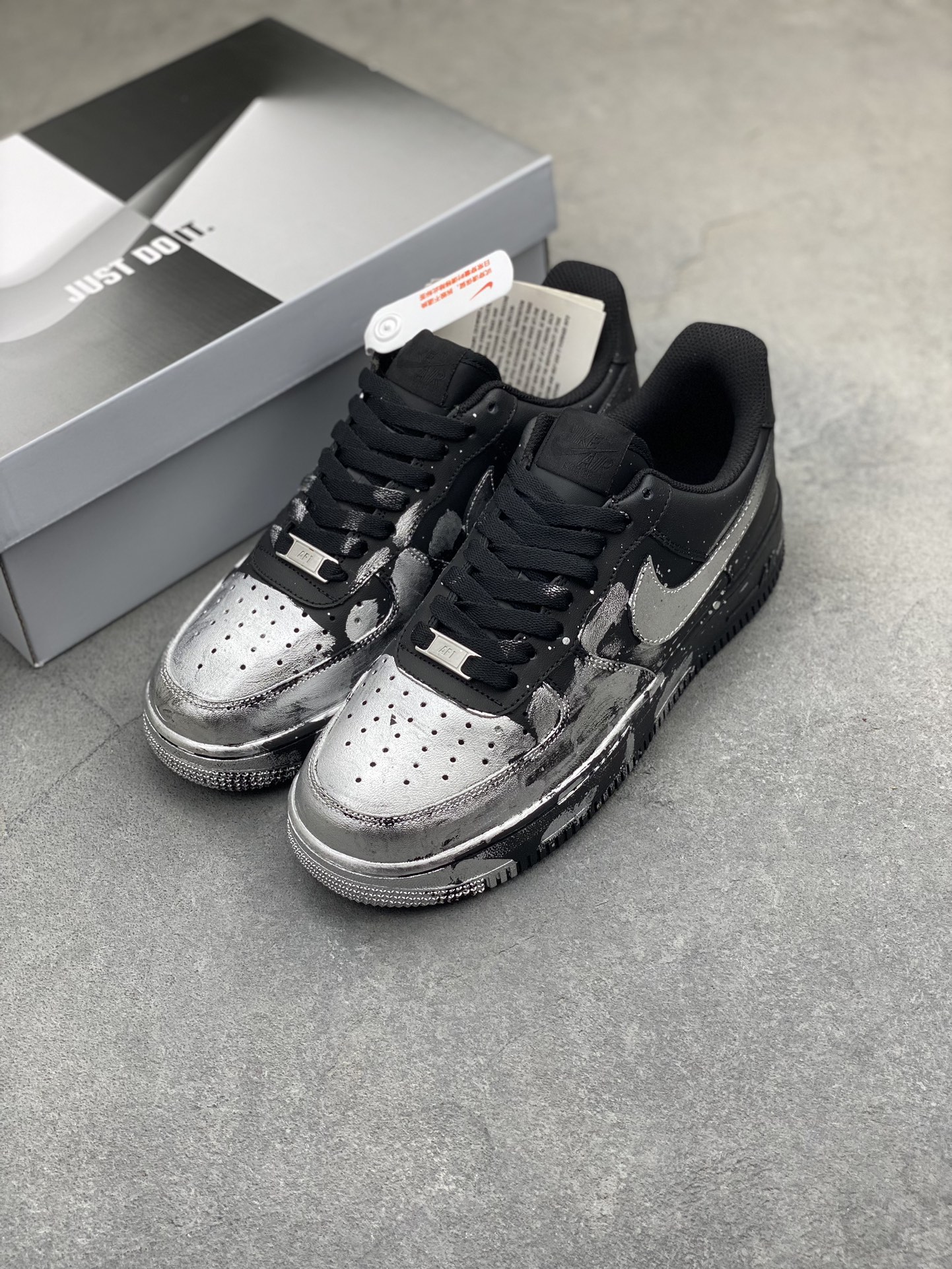 Nike Air Force 1 '07 Custom Anime Graffiti Black Sneakers 9 i1724532273 5843 0