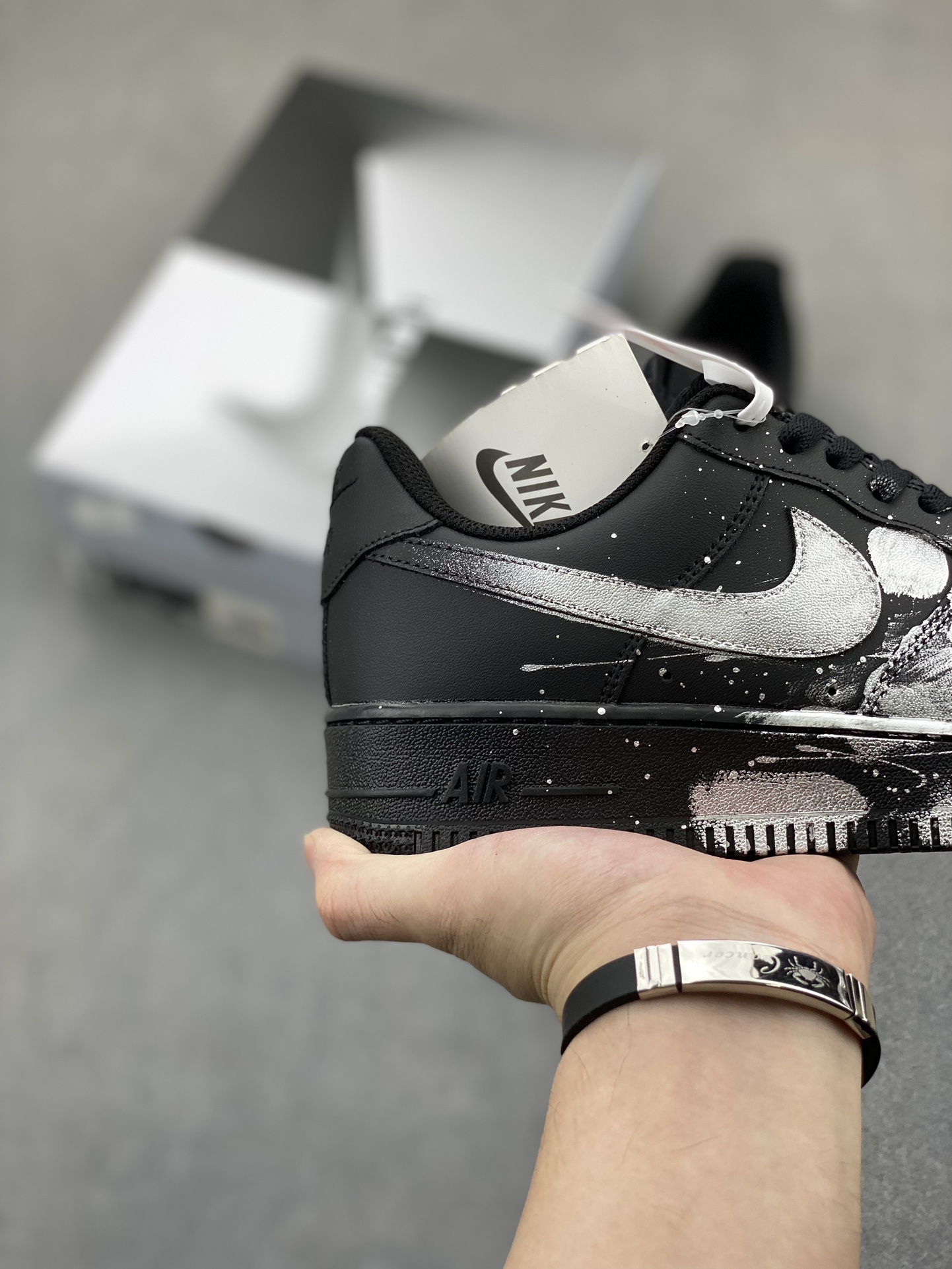 Nike Air Force 1 '07 Custom Anime Graffiti Black Sneakers 6 i1724532274 9772 0