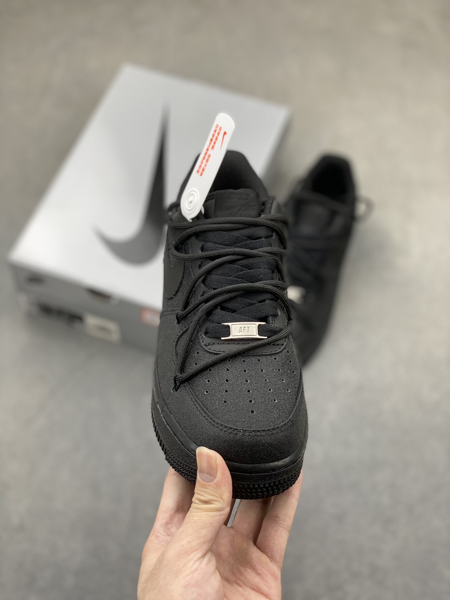 Nike Air Force 1 Low '07: Black Rhinestone Sneakers for Men and Women 3 i1724532335 5170 0