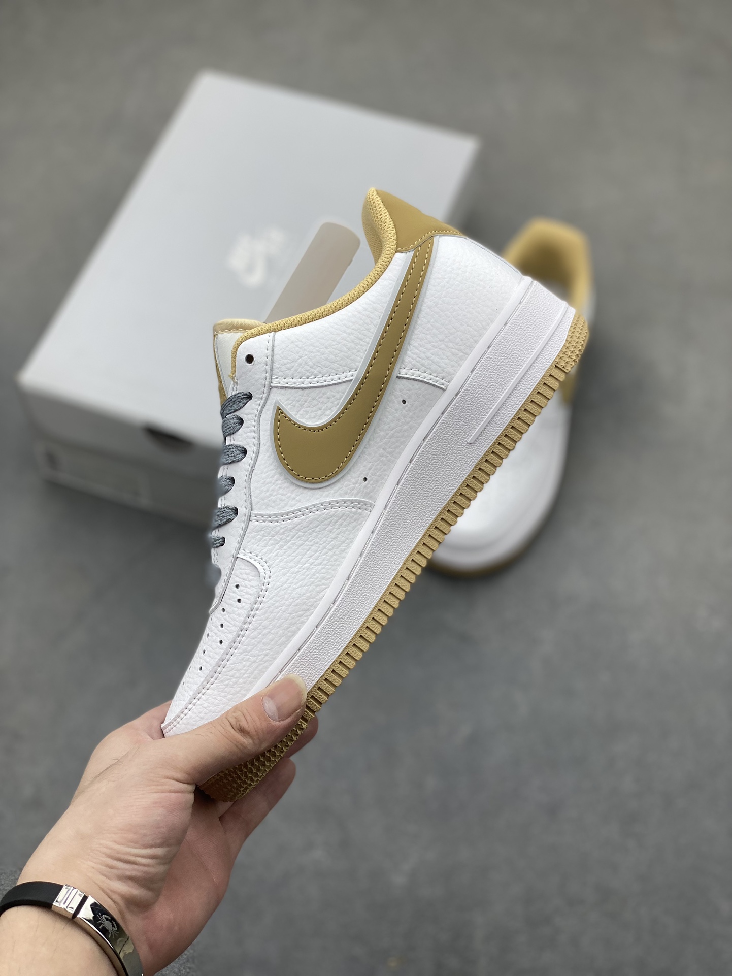 Nike Air Force 1 '07 White Khaki Sneakers Full Star Low-top Casual Shoes 4 i1724610895 1860 1