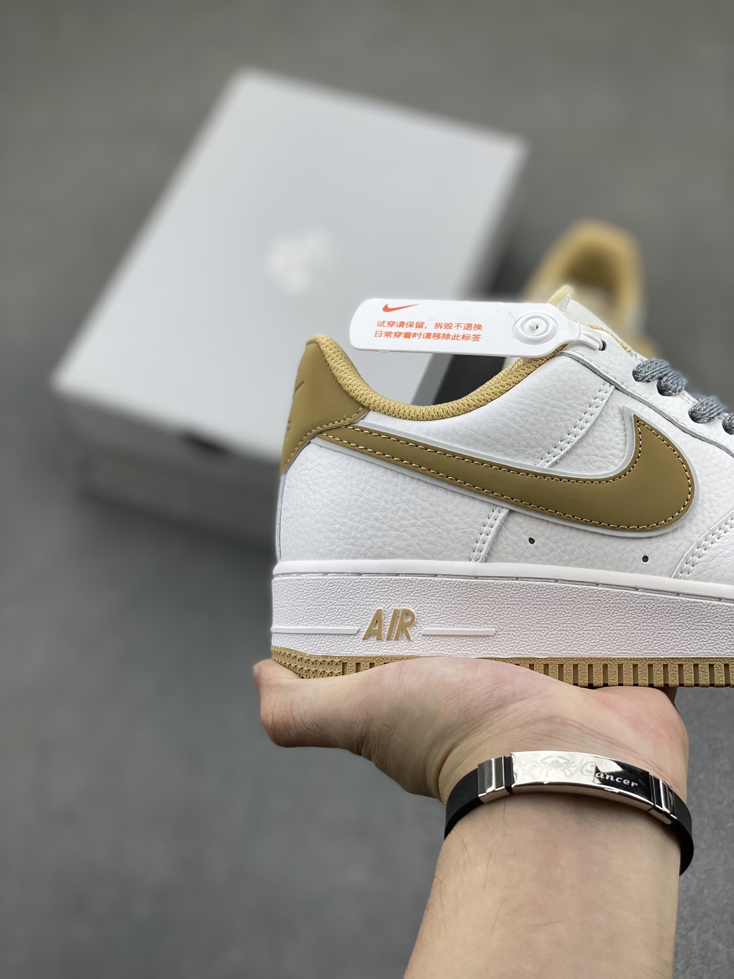 Nike Air Force 1 '07 White Khaki Sneakers Full Star Low-top Casual Shoes 6 i1724610895 7022 6