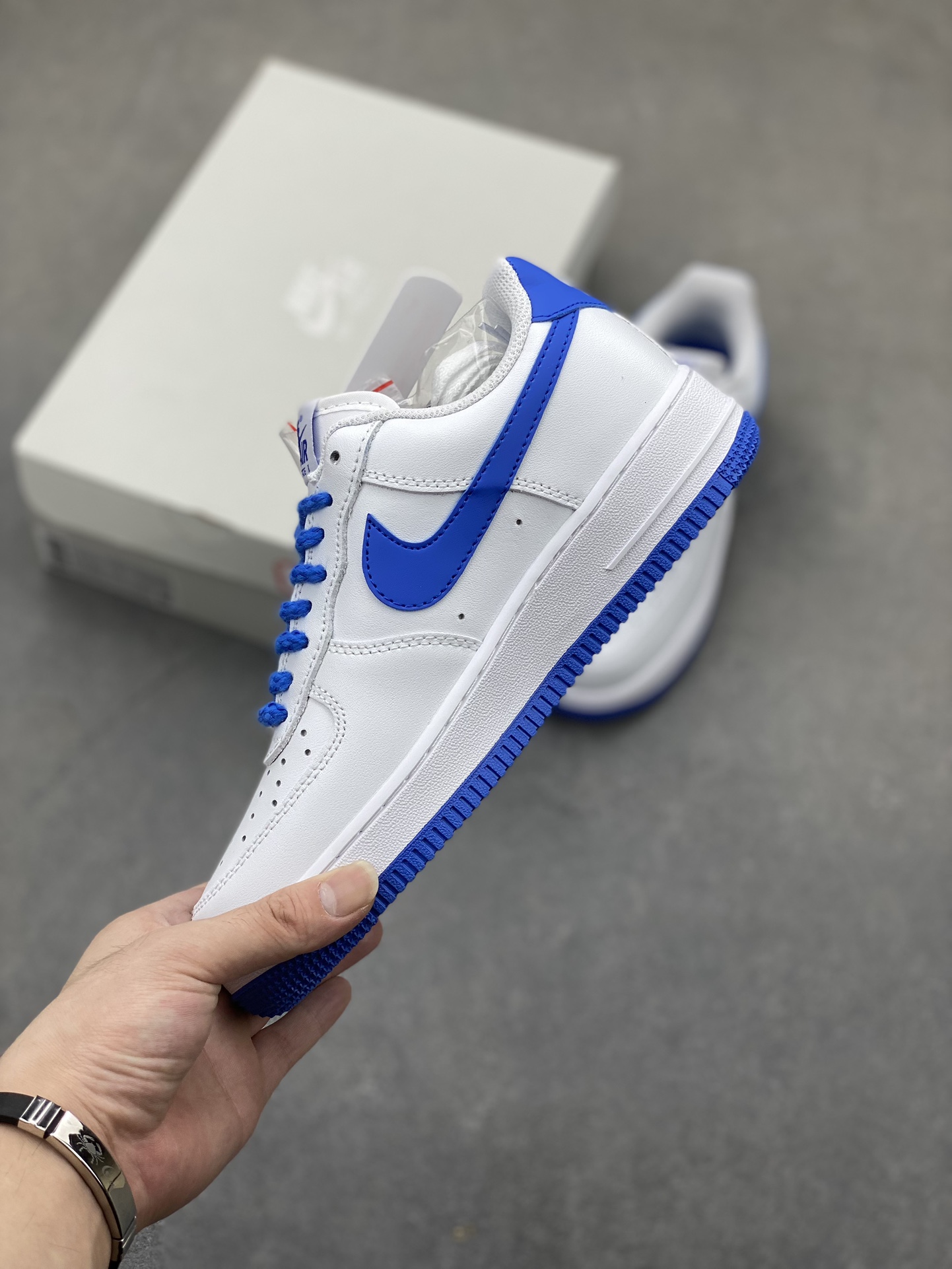 Nike Air Force 1 Low '07 White/Blue Casual Sneakers FJ4146-103 4 i1724611267 18 8
