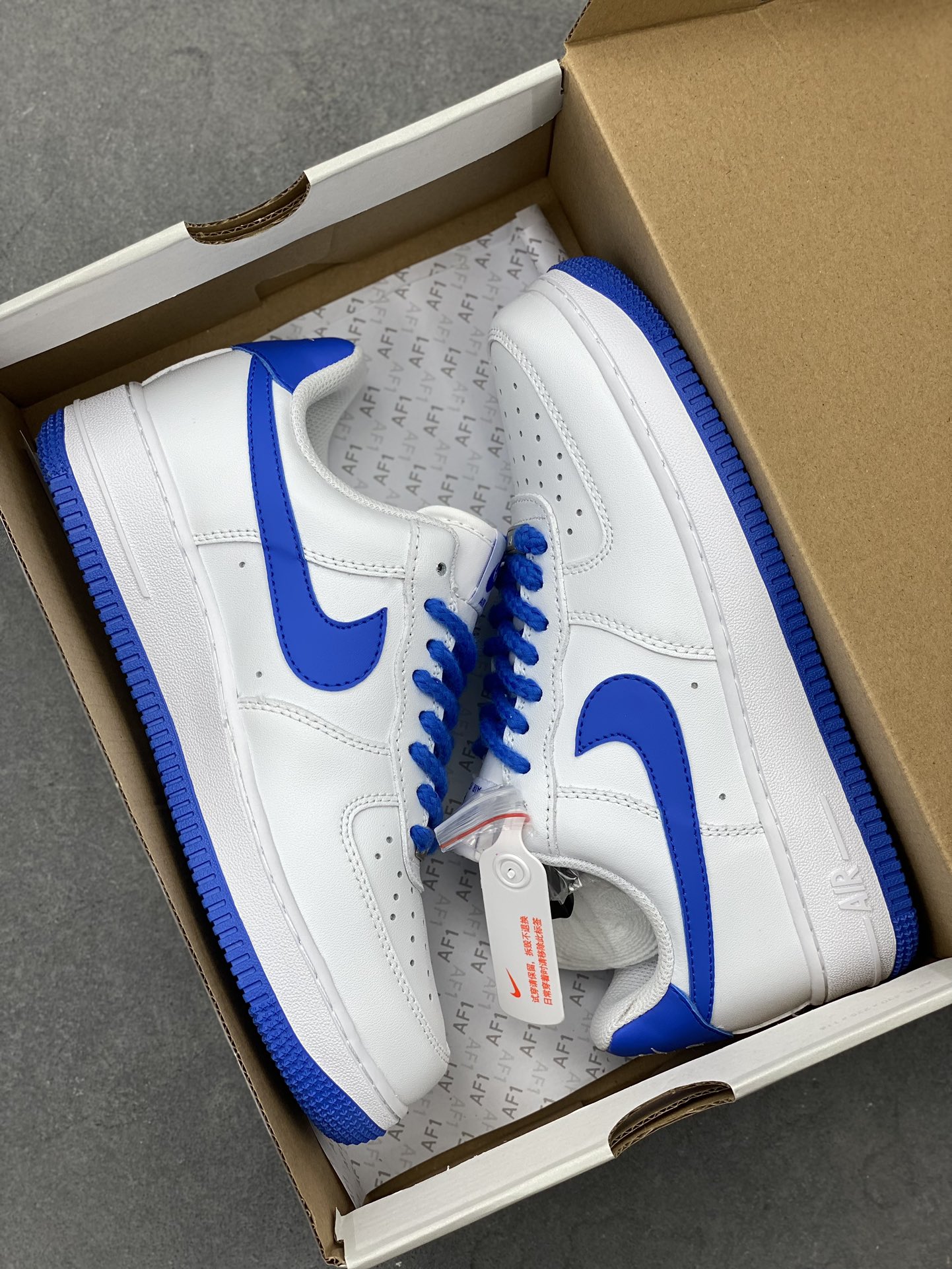 Nike Air Force 1 Low '07 White/Blue Casual Sneakers FJ4146-103 10 i1724611267 2431 0