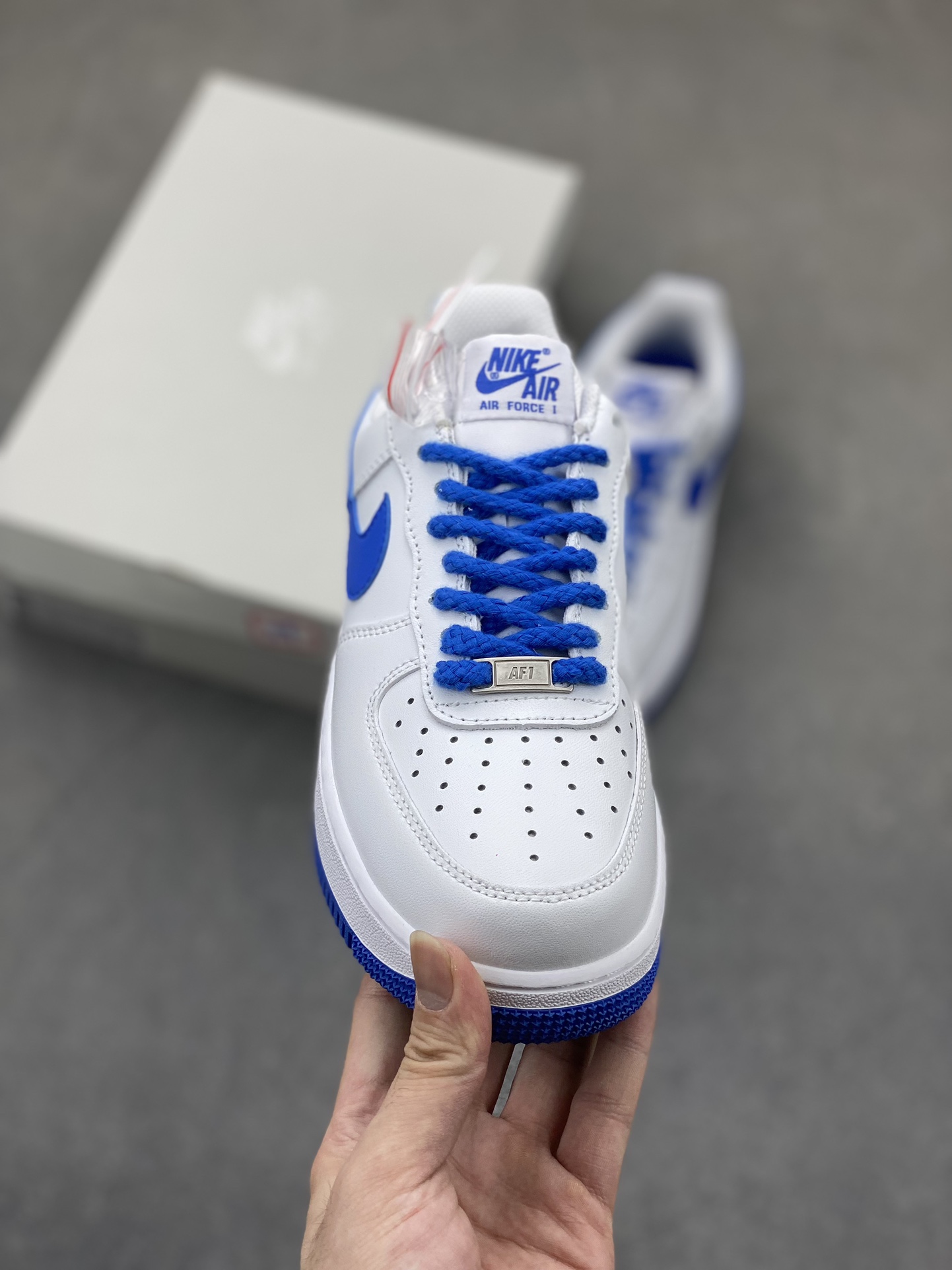 Nike Air Force 1 Low '07 White/Blue Casual Sneakers FJ4146-103 3 i1724611267 4630 5