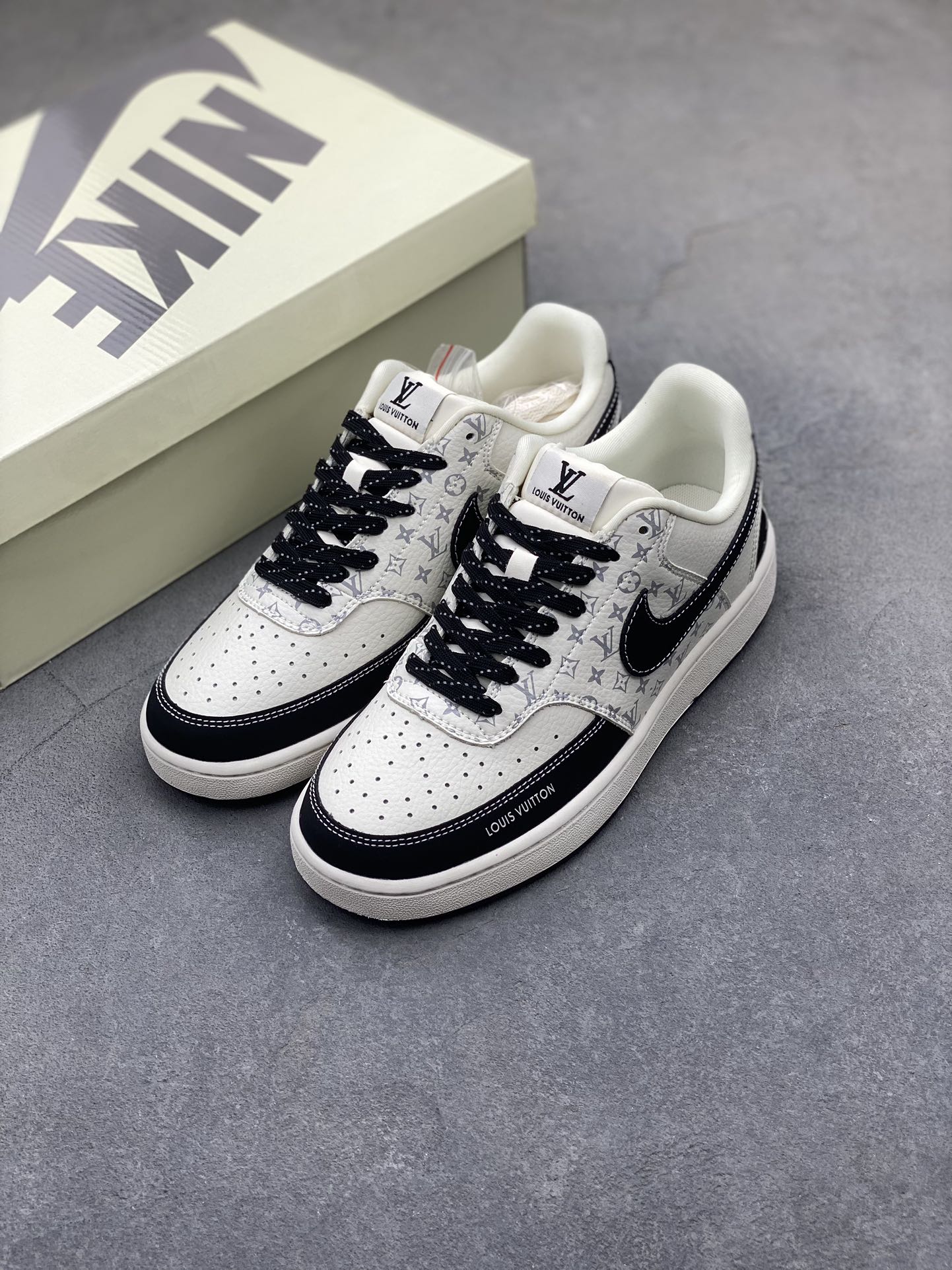 Nike Court Vision Low x Louis Vuitton Custom Sneakers - Limited Edition Design 9 i1724702927 6881 1