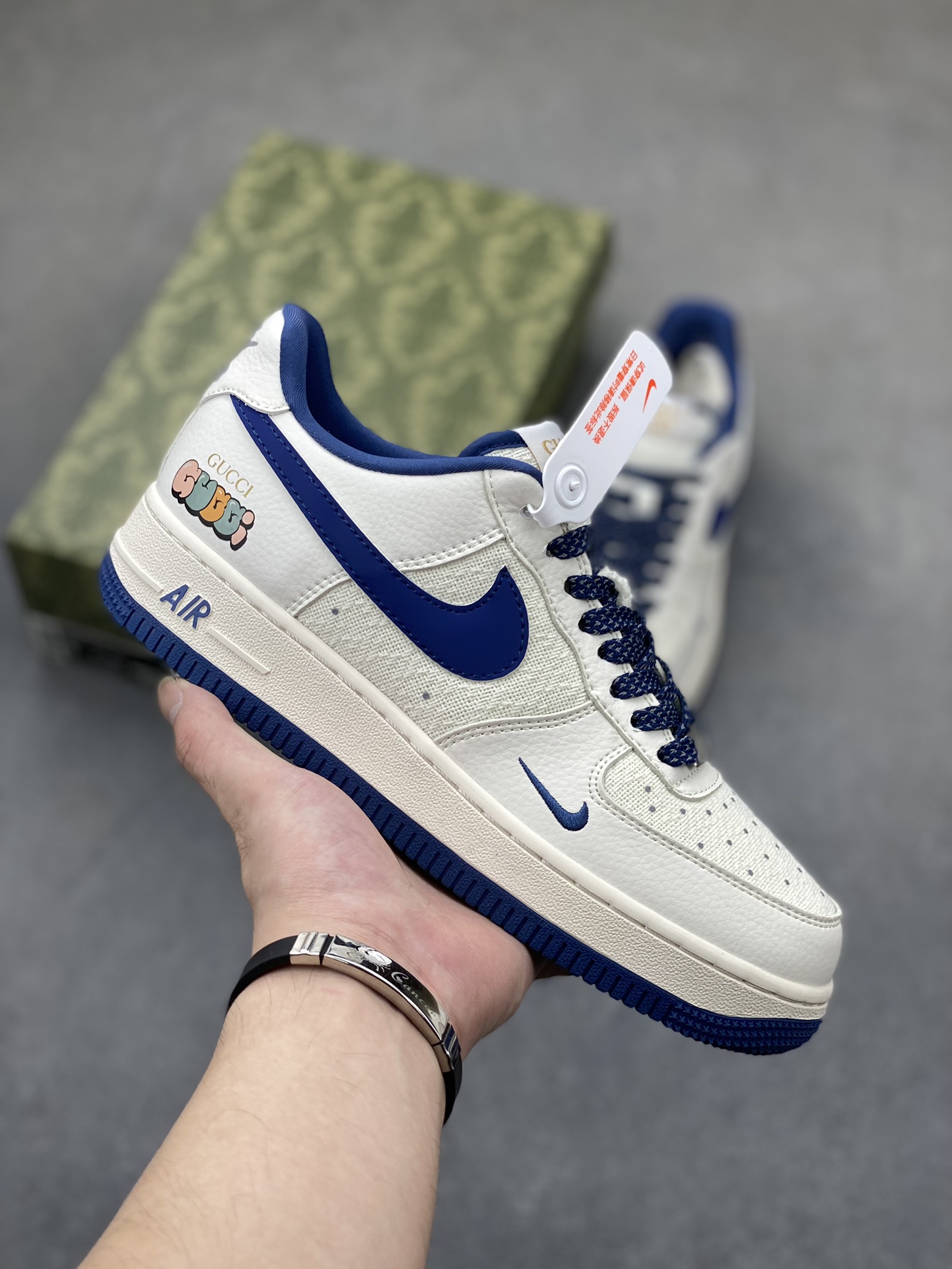 Nike Air Force 1 '07 Low Gucci Collab - Blue Linen: Limited Edition Sneakers 2 i1724795117 3973 6