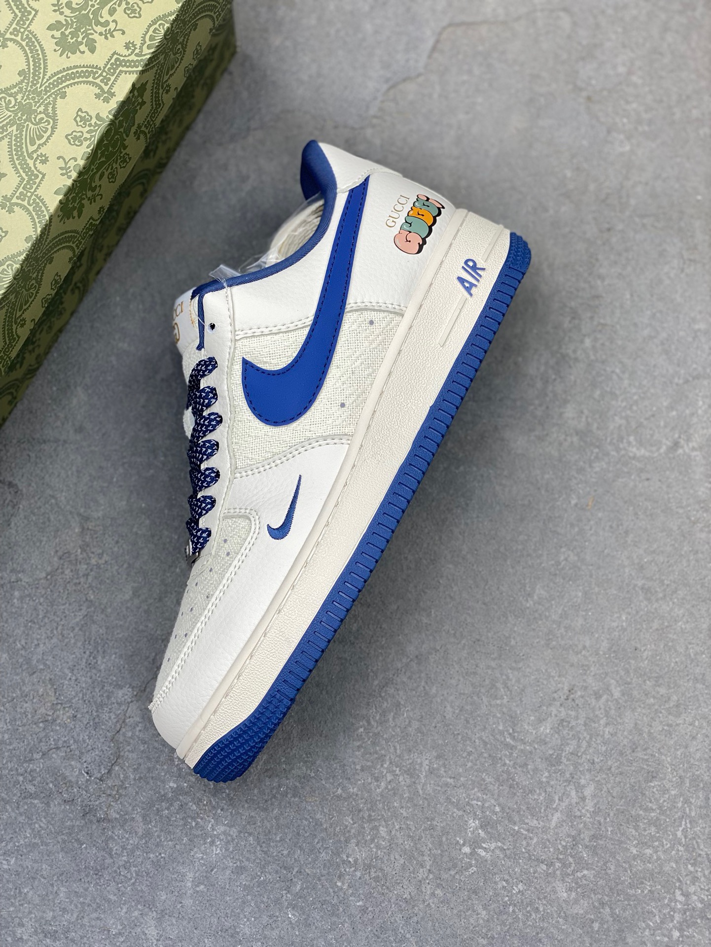 Nike Air Force 1 '07 Low Gucci Collab - Blue Linen: Limited Edition Sneakers 8 i1724795161 1135 0