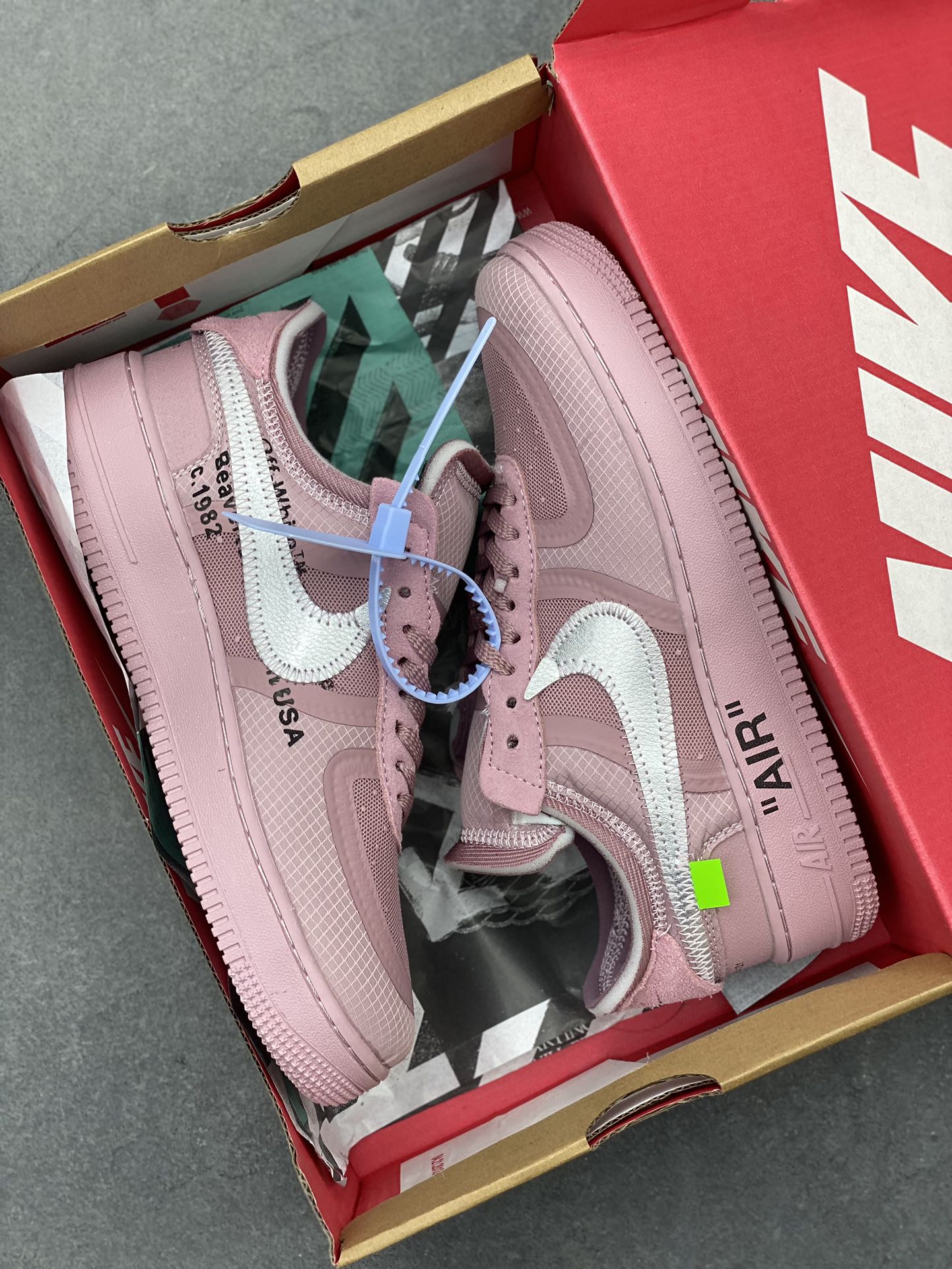 Off-White x Nike Air Force 1 Low Sneakers - Pink Color, Durable Cushioning 10 i1724872966 5154 1
