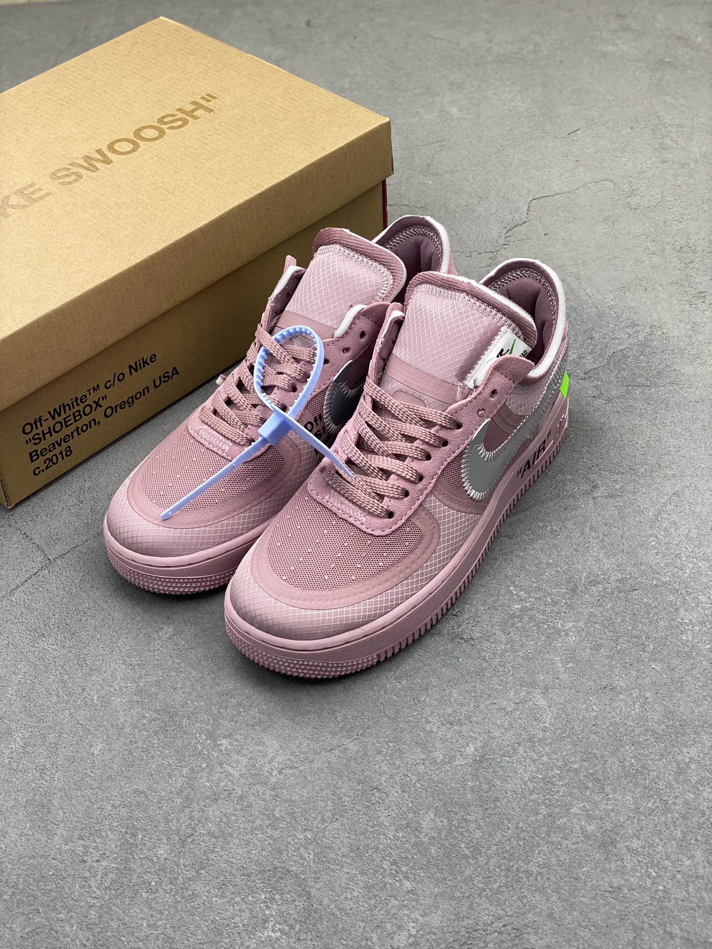 Off-White x Nike Air Force 1 Low Sneakers - Pink Color, Durable Cushioning 9 i1724872966 6208 3