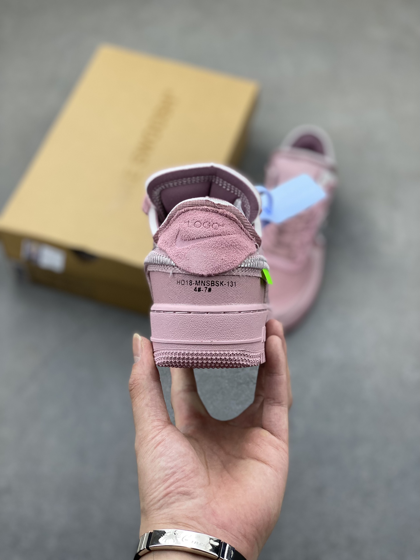 Off-White x Nike Air Force 1 Low Sneakers - Pink Color, Durable Cushioning 5 i1724872966 962 6