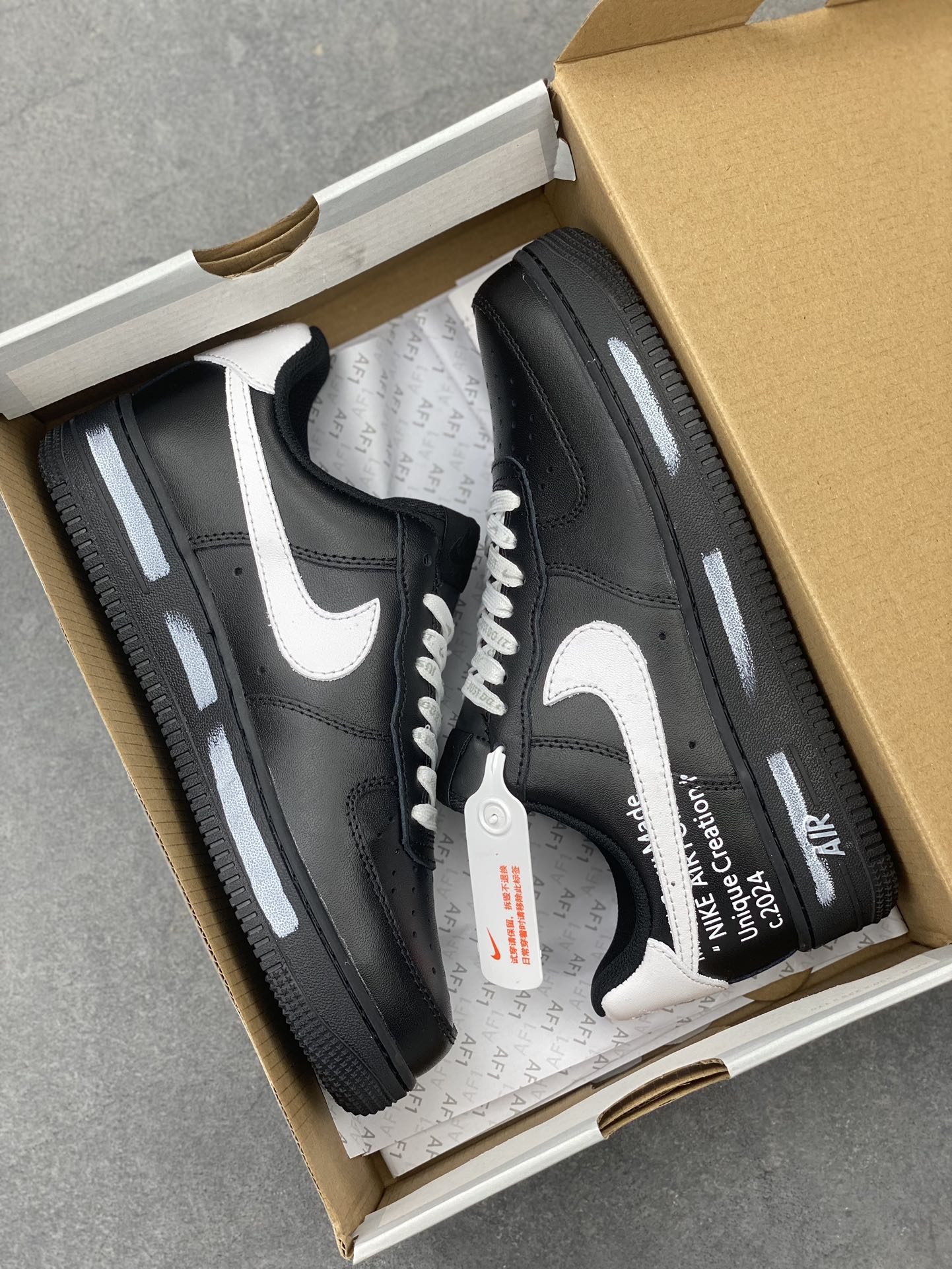 Nike Air Force 1 '07 Low Black White Graffiti Sneakers DD8959-001 10 i1725136150 2054 0