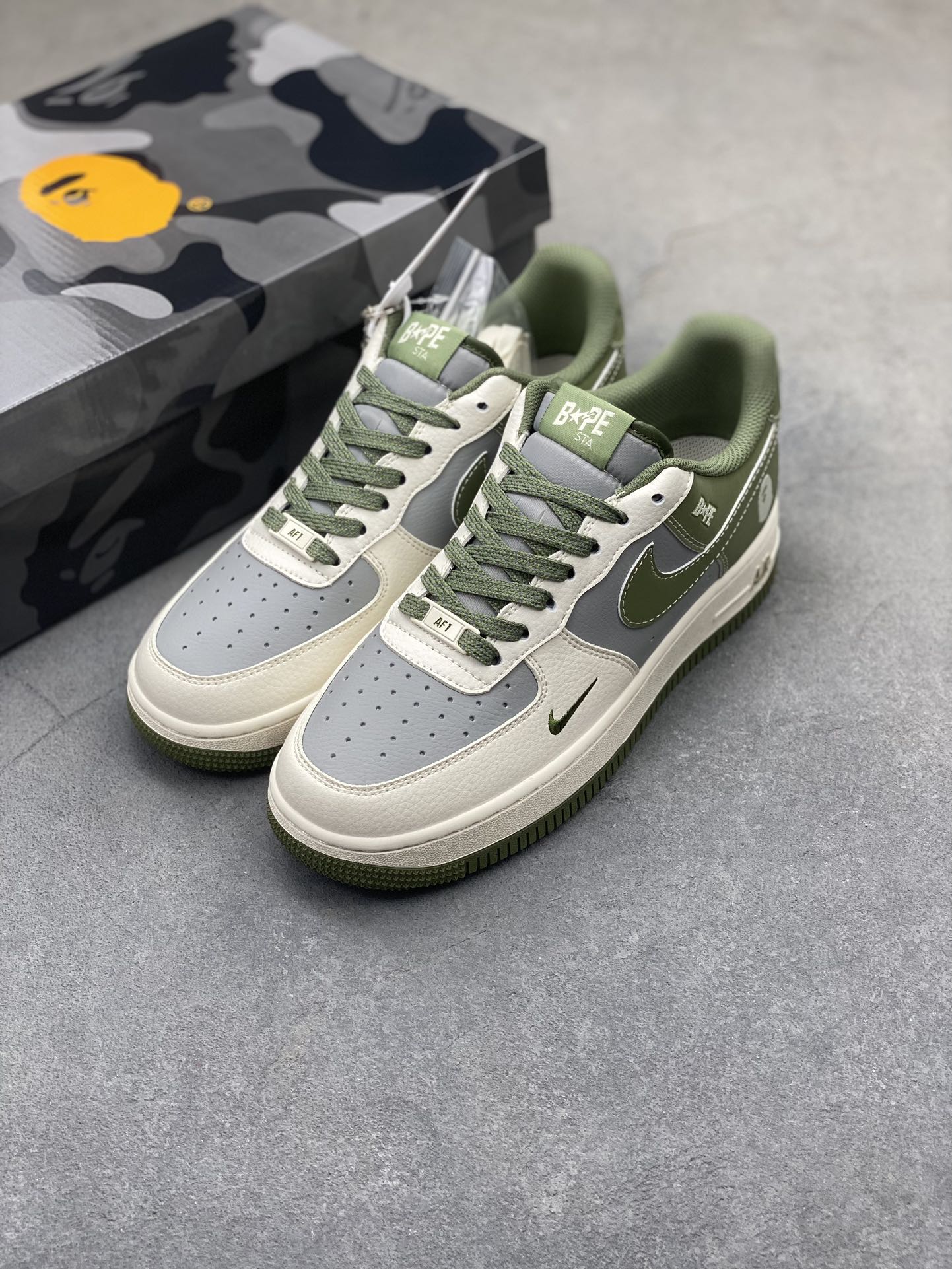 Nike Air Force 1 '07 Low Bape Deep Green Sneakers Limited Edition 8 i1725136199 9515 3