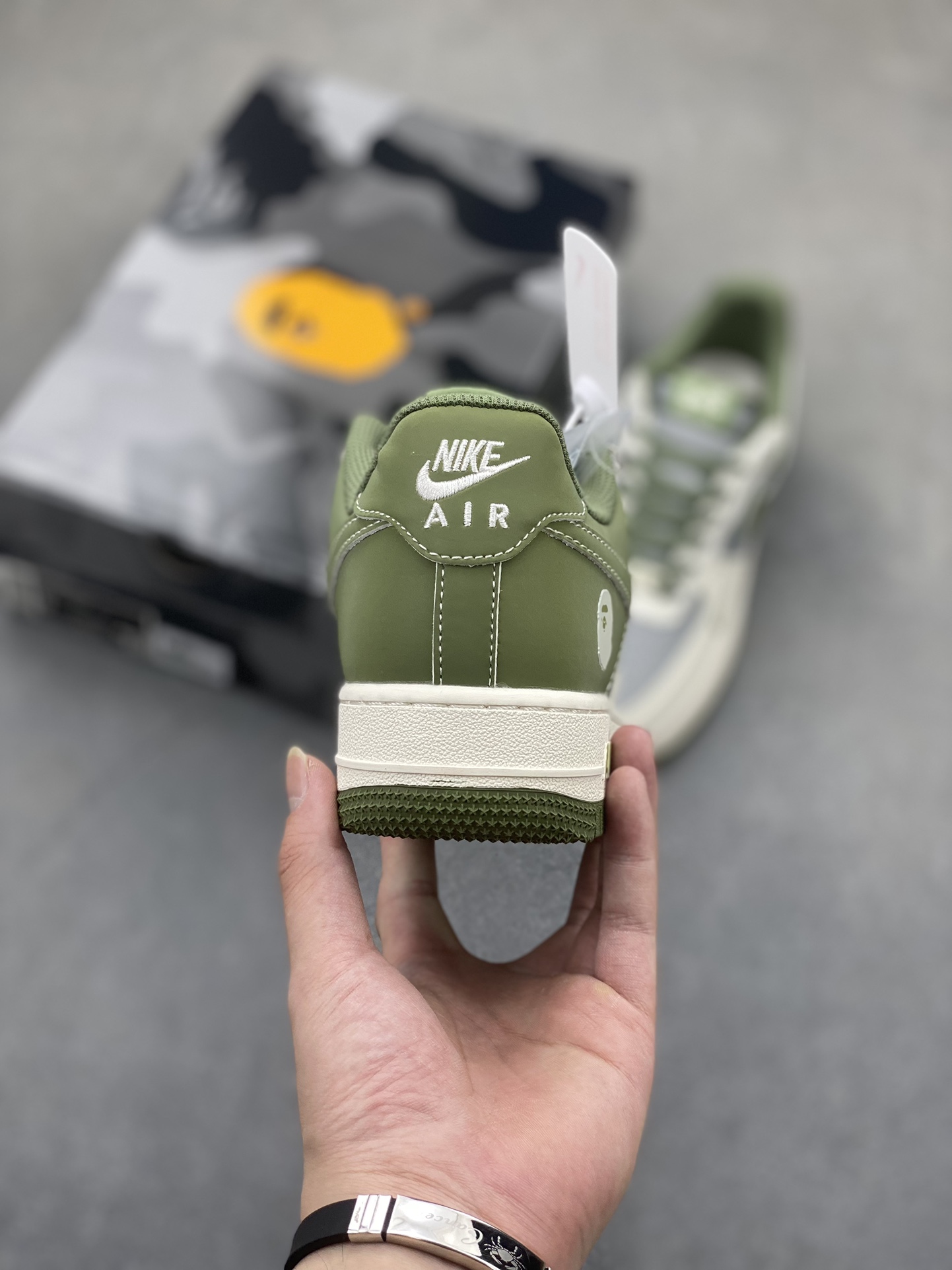 Nike Air Force 1 '07 Low Bape Deep Green Sneakers Limited Edition 4 i1725136213 4630 0