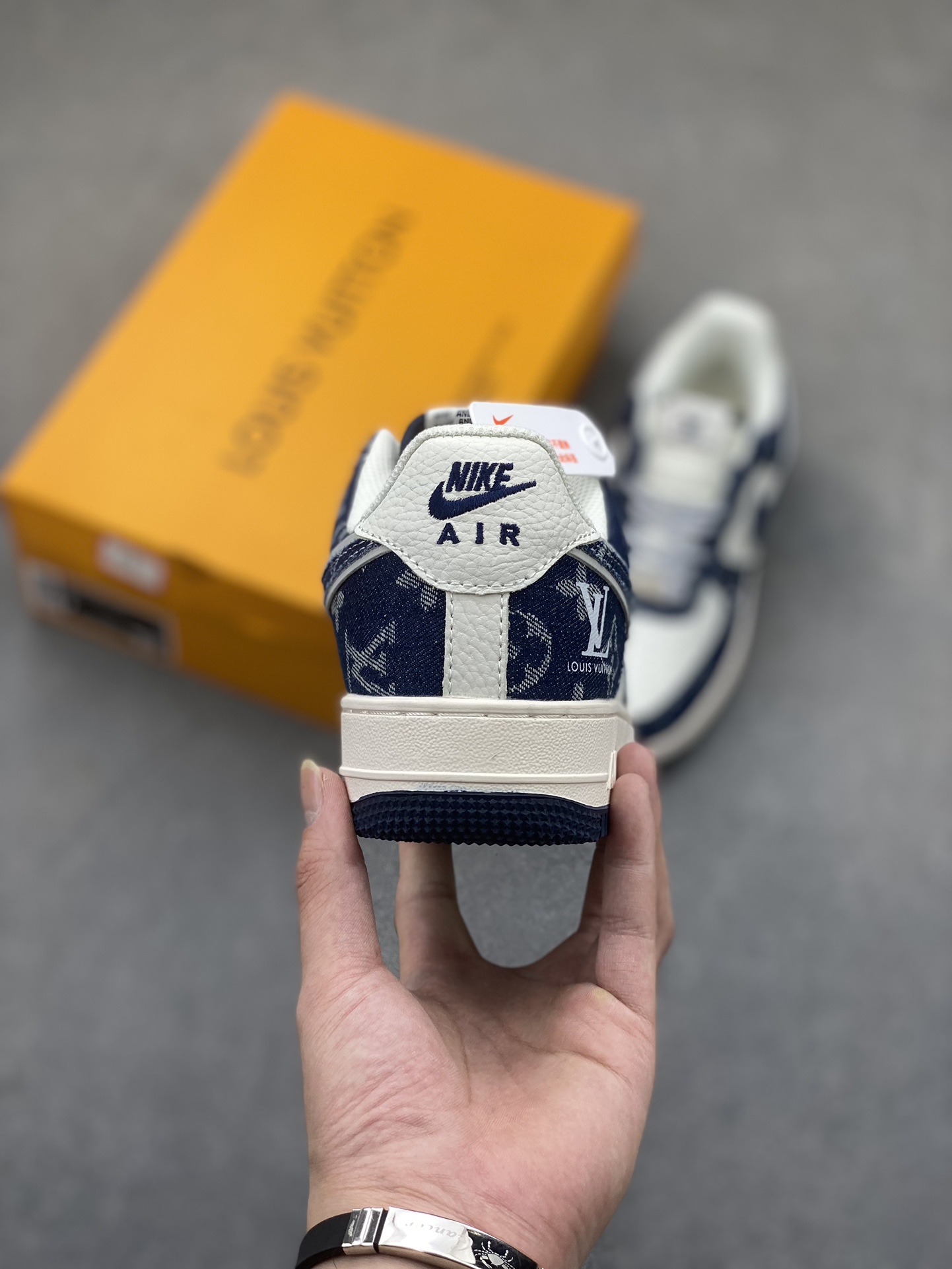 Nike Air Force 1 '07 Low Louis Vuitton Collab Sneakers - Deep Blue 5 i1725136402 4269 0