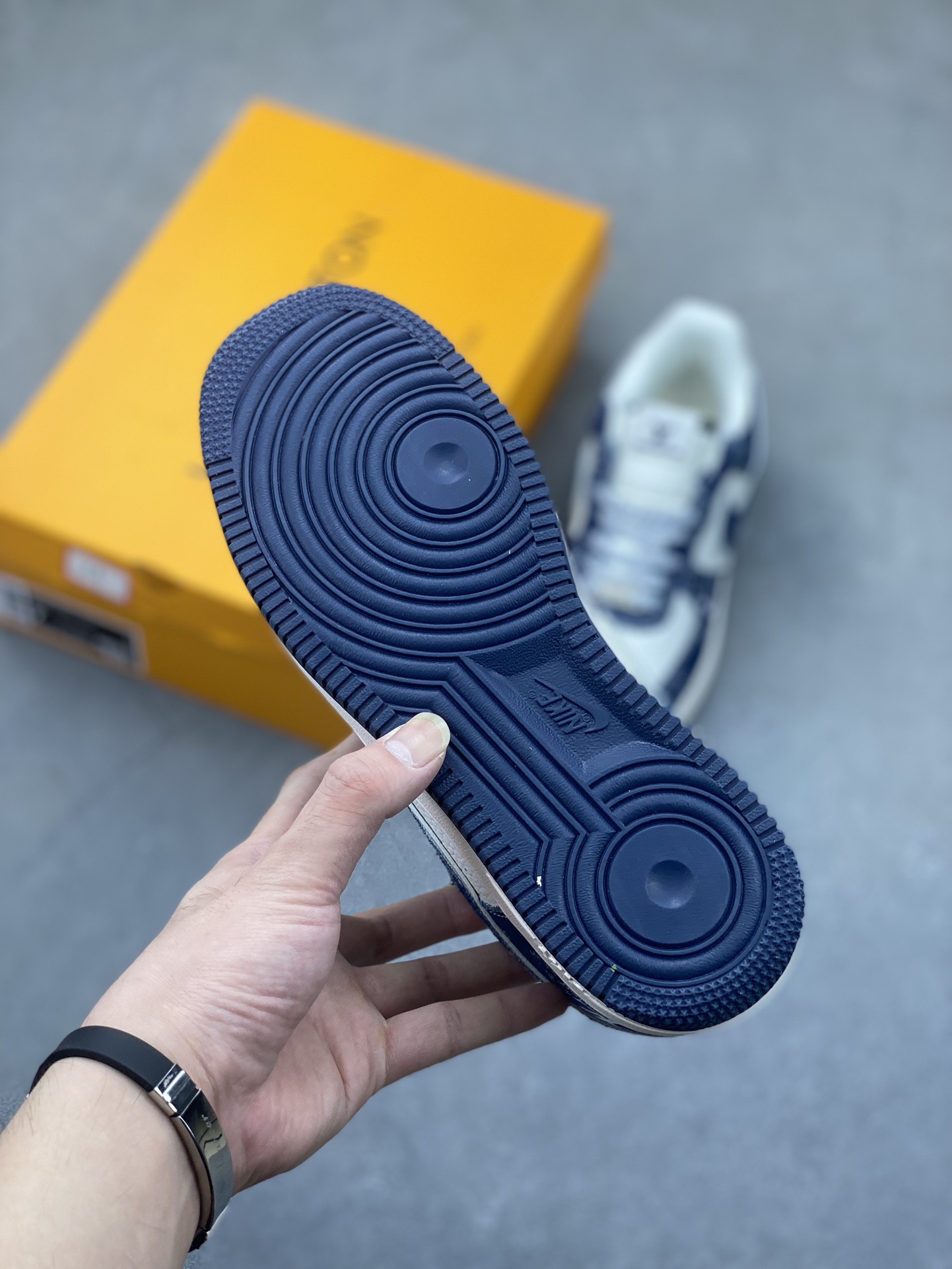 Nike Air Force 1 '07 Low Louis Vuitton Collab Sneakers - Deep Blue 7 i1725136403 5087 0