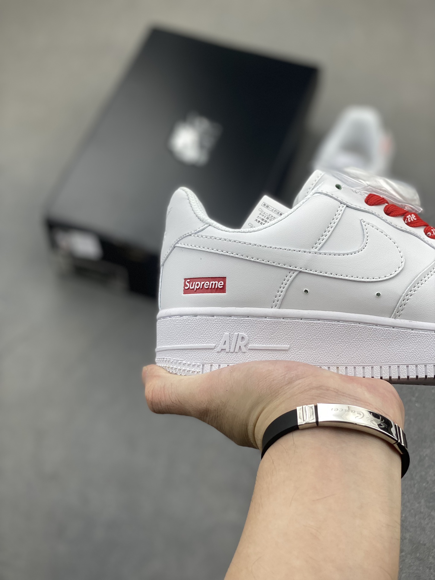Supreme x Nike Air Force 1 Low White/Red Sneakers - Limited Edition 6 i1725136734 977 2