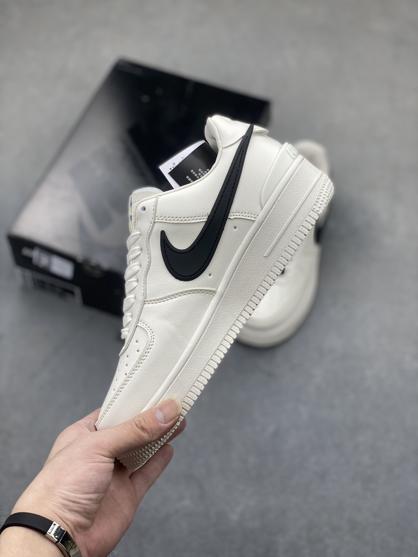 Ambush x Nike Air Force 1 Low Sneakers Cream White/Black DV3464-002 4 i1725137045 1658 4