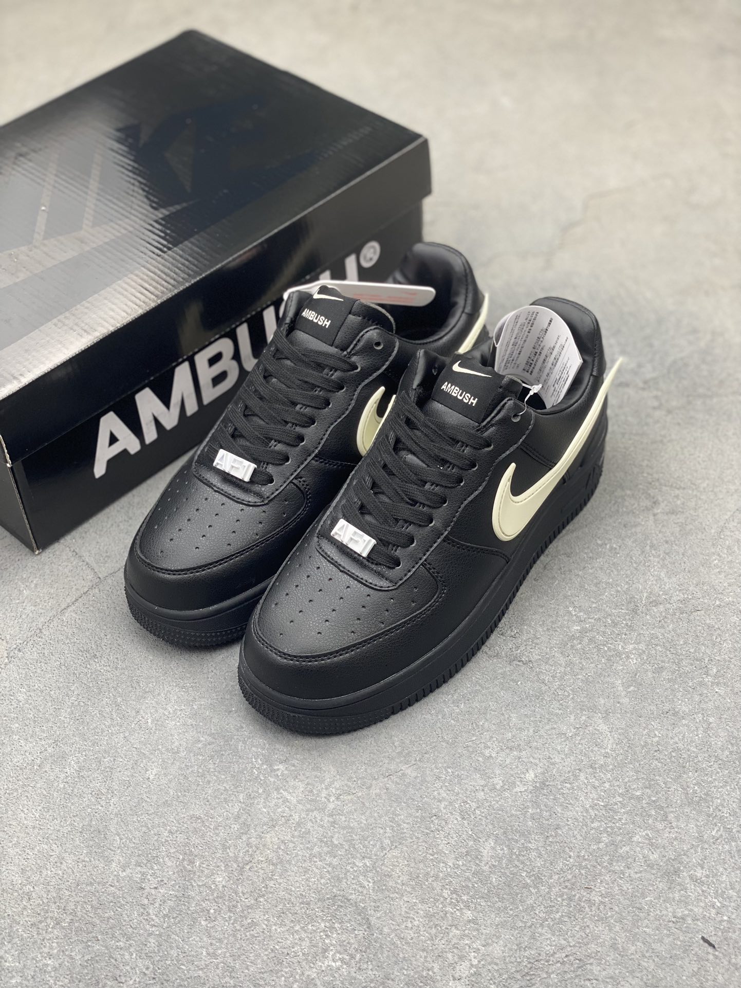Nike x Ambush Air Force 1 Low Black Phantom Sneakers Leather Shoes 9 i1725137108 6956 2
