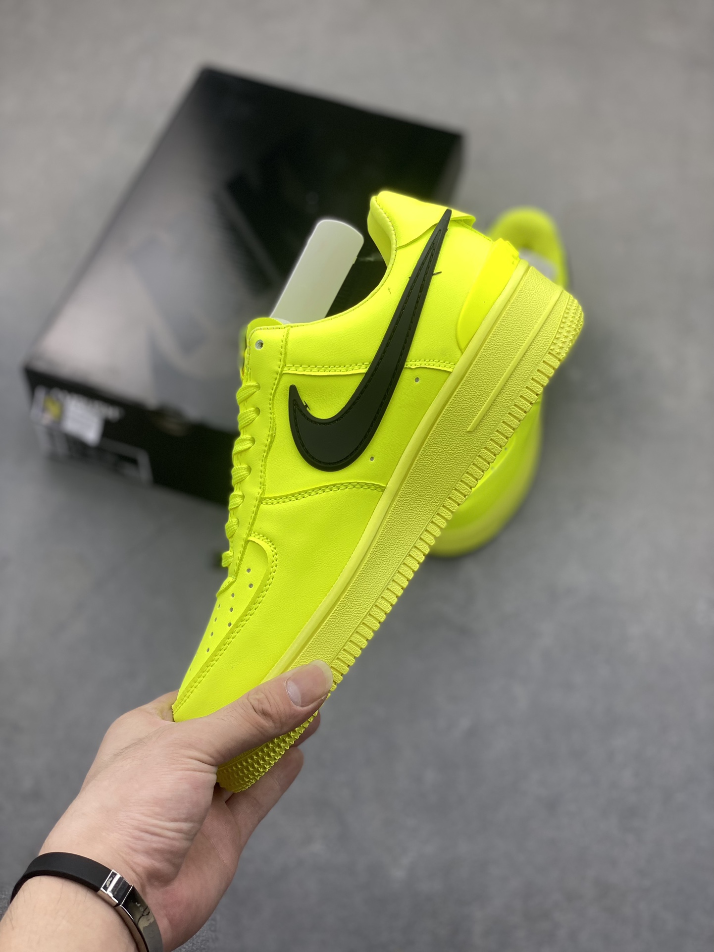 Ambush x Nike Air Force 1 Low DV3464-019 Leather Sneakers - Volt Black 4 i1725137139 8579 2