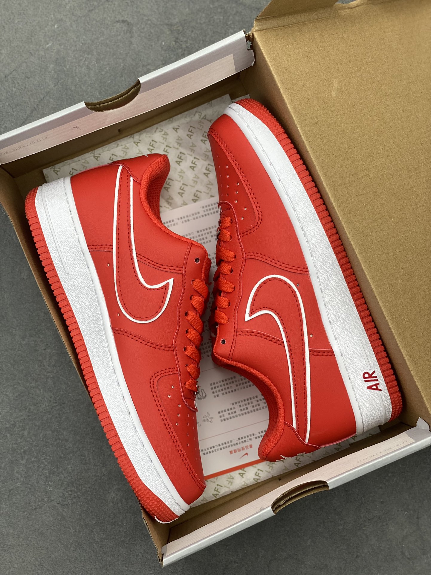 Nike Air Force 1 '07 Low Red/White Cushion Casual Sneakers DV0788-600 10 i1725223165 9072 1