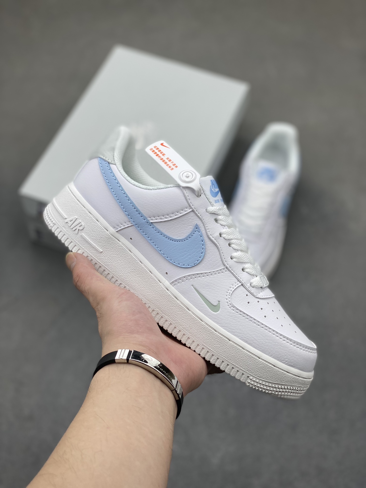 Nike Air Force 1 Low '07 White/Blue Casual Sneakers - Iconic Style & Comfort 2 i1725223757 3331 5