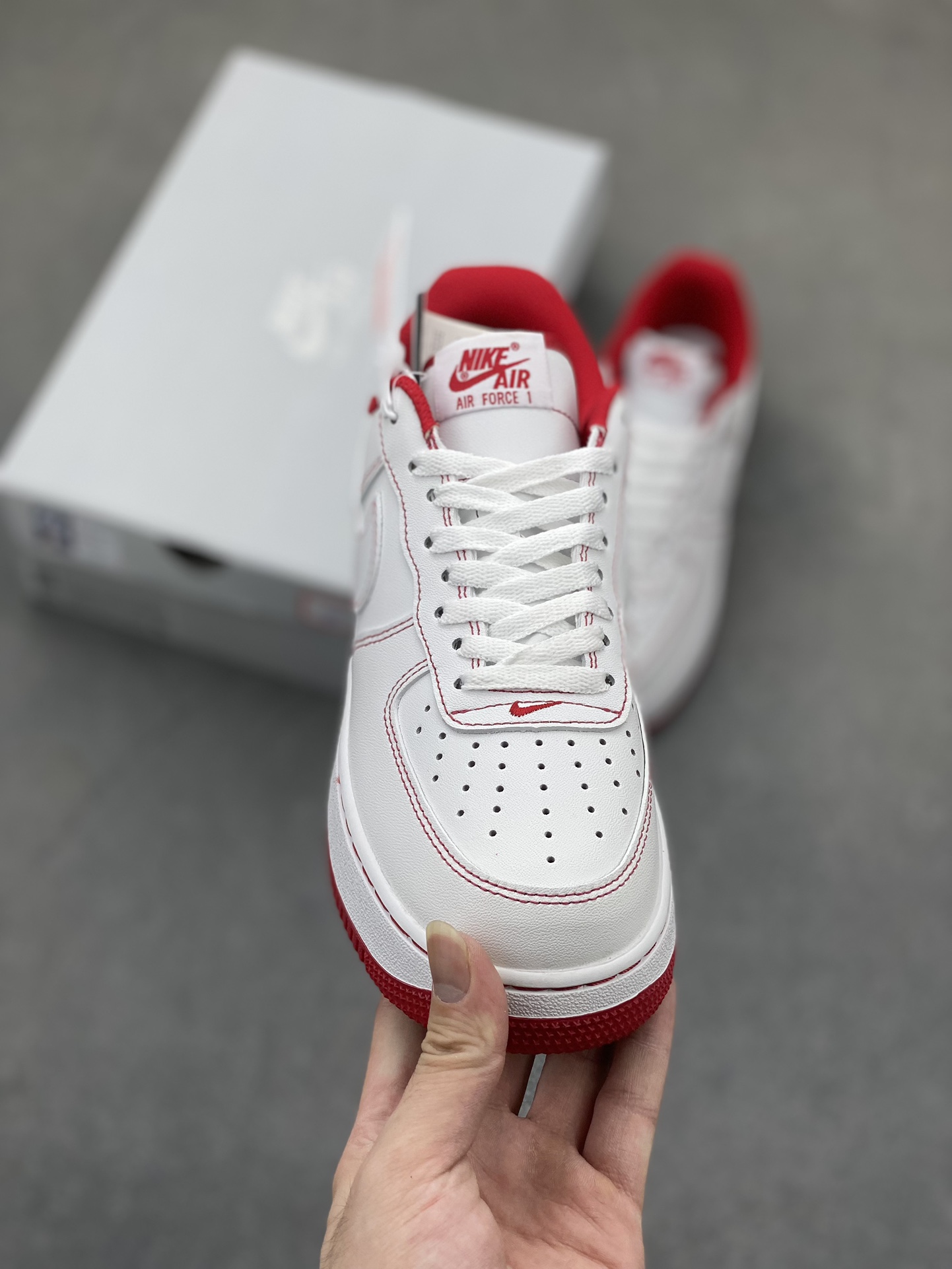 Nike Air Force 1 Low '07 White/Red Casual Sneakers CV1724-100 3 i1725223834 1396 2