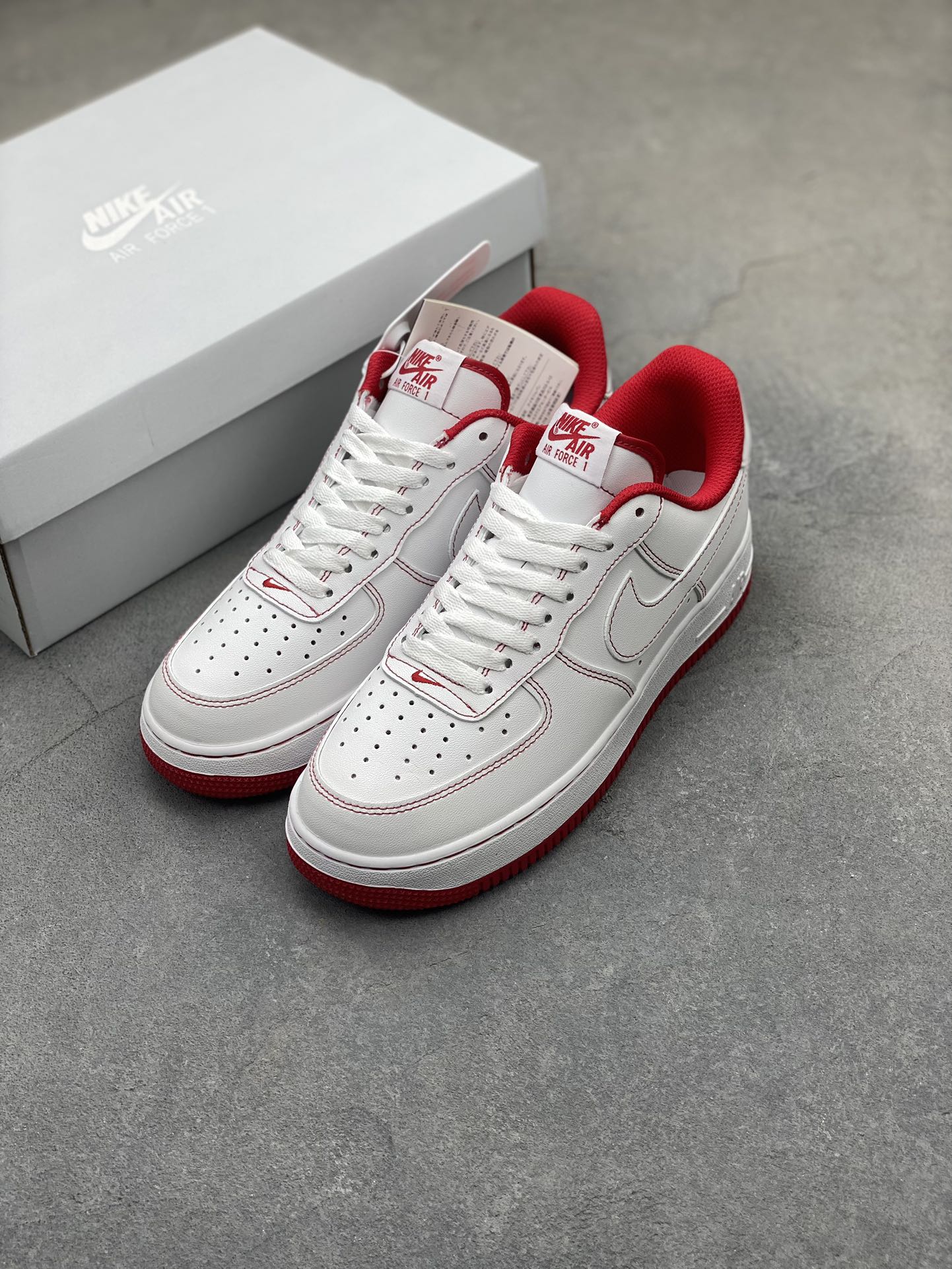 Nike Air Force 1 Low '07 White/Red Casual Sneakers CV1724-100 9 i1725223834 4605 0