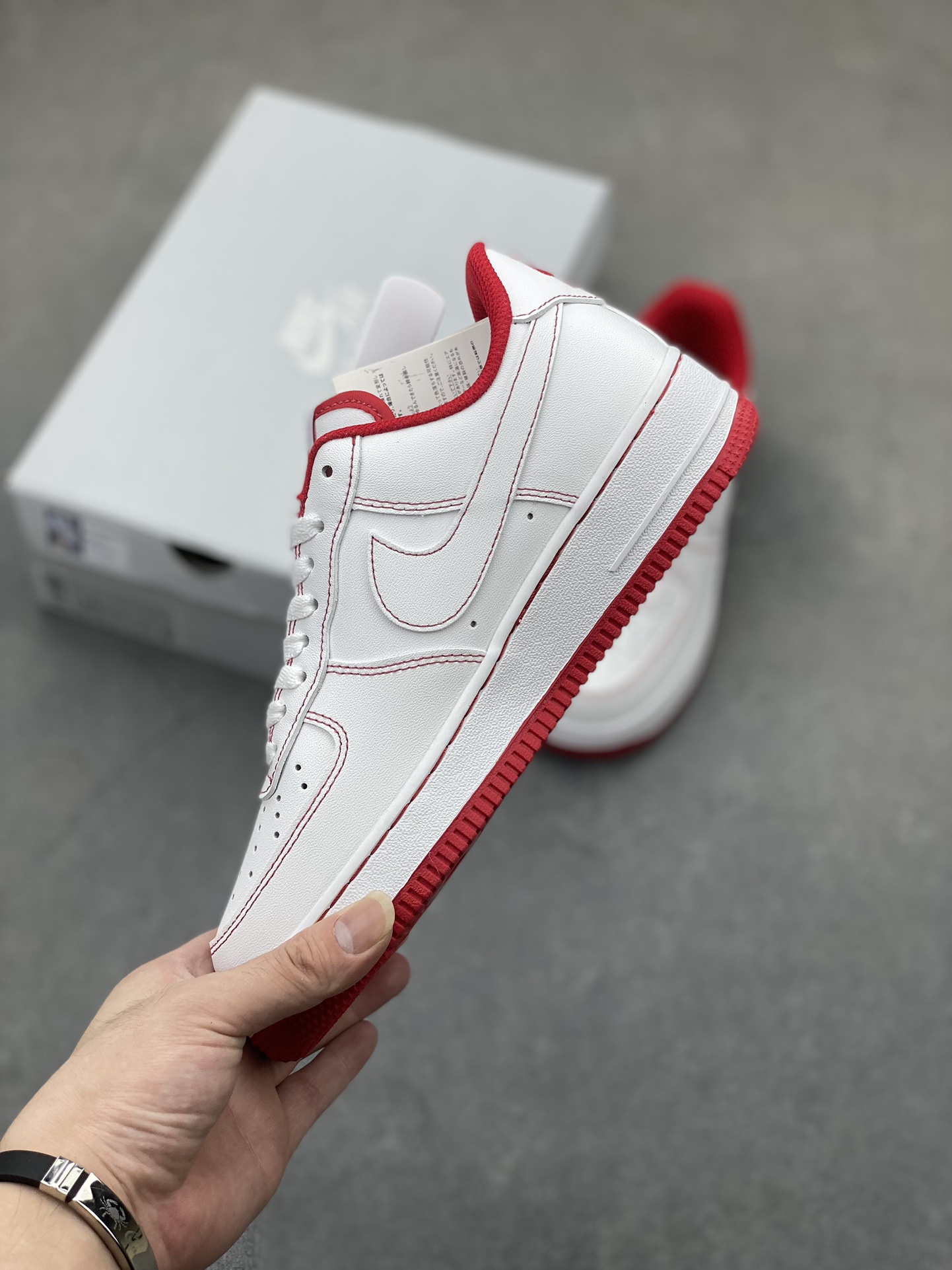 Nike Air Force 1 Low '07 White/Red Casual Sneakers CV1724-100 4 i1725223834 5355 5