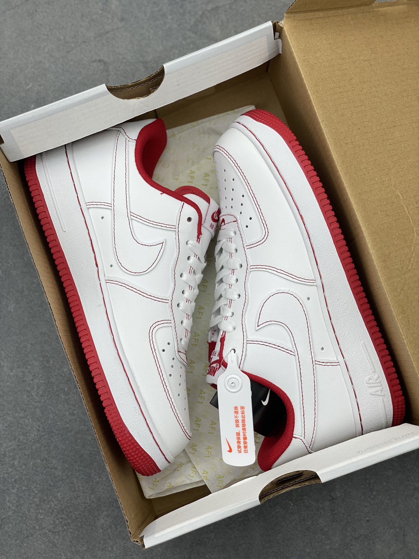 Nike Air Force 1 Low '07 White/Red Casual Sneakers CV1724-100 10 i1725223834 8936 3