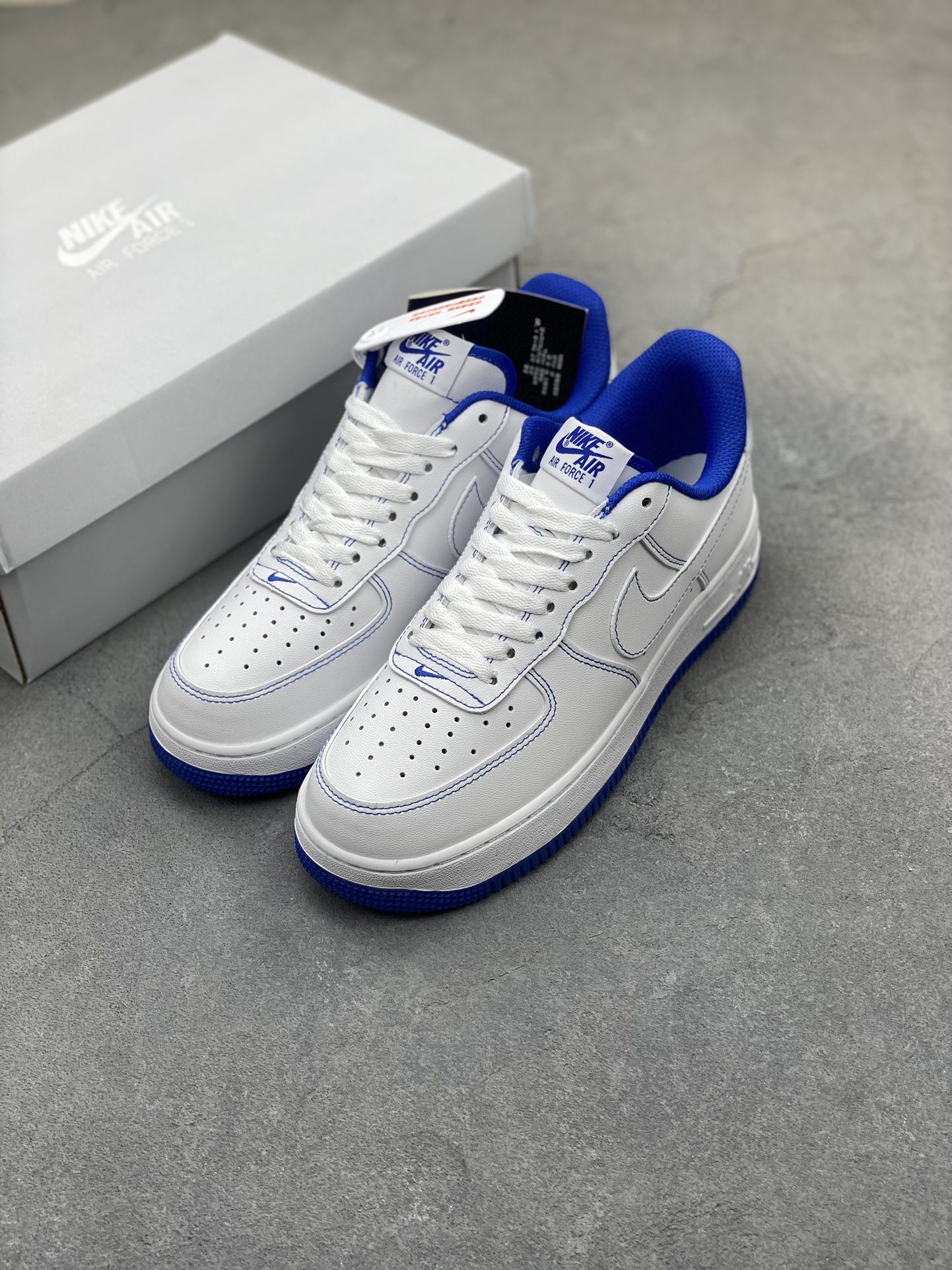 Nike Air Force 1 Low '07 White/Blue Casual Sneakers CV1724-101 9 i1725223886 2020 0