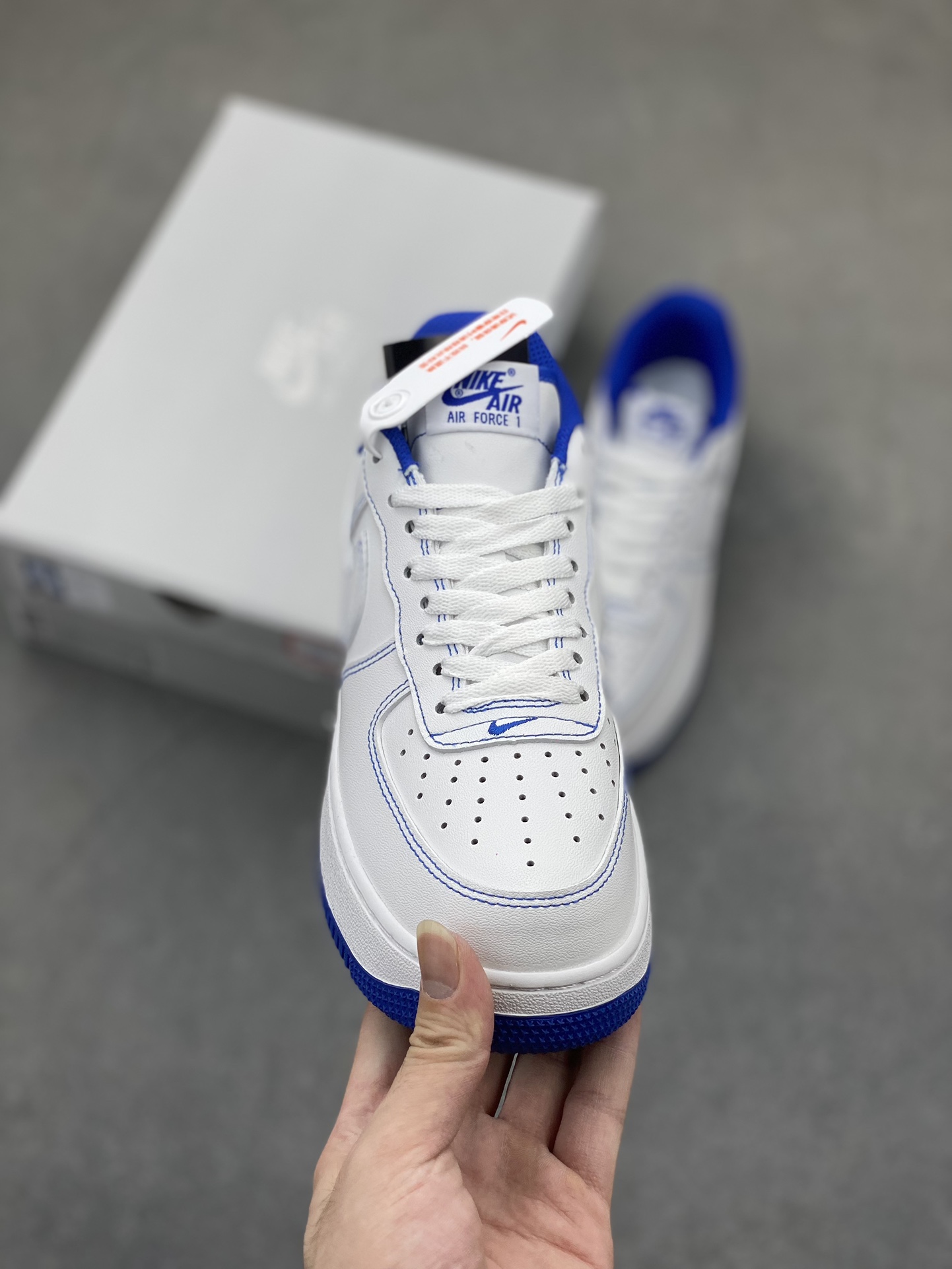 Nike Air Force 1 Low '07 White/Blue Casual Sneakers CV1724-101 3 i1725223886 758 6