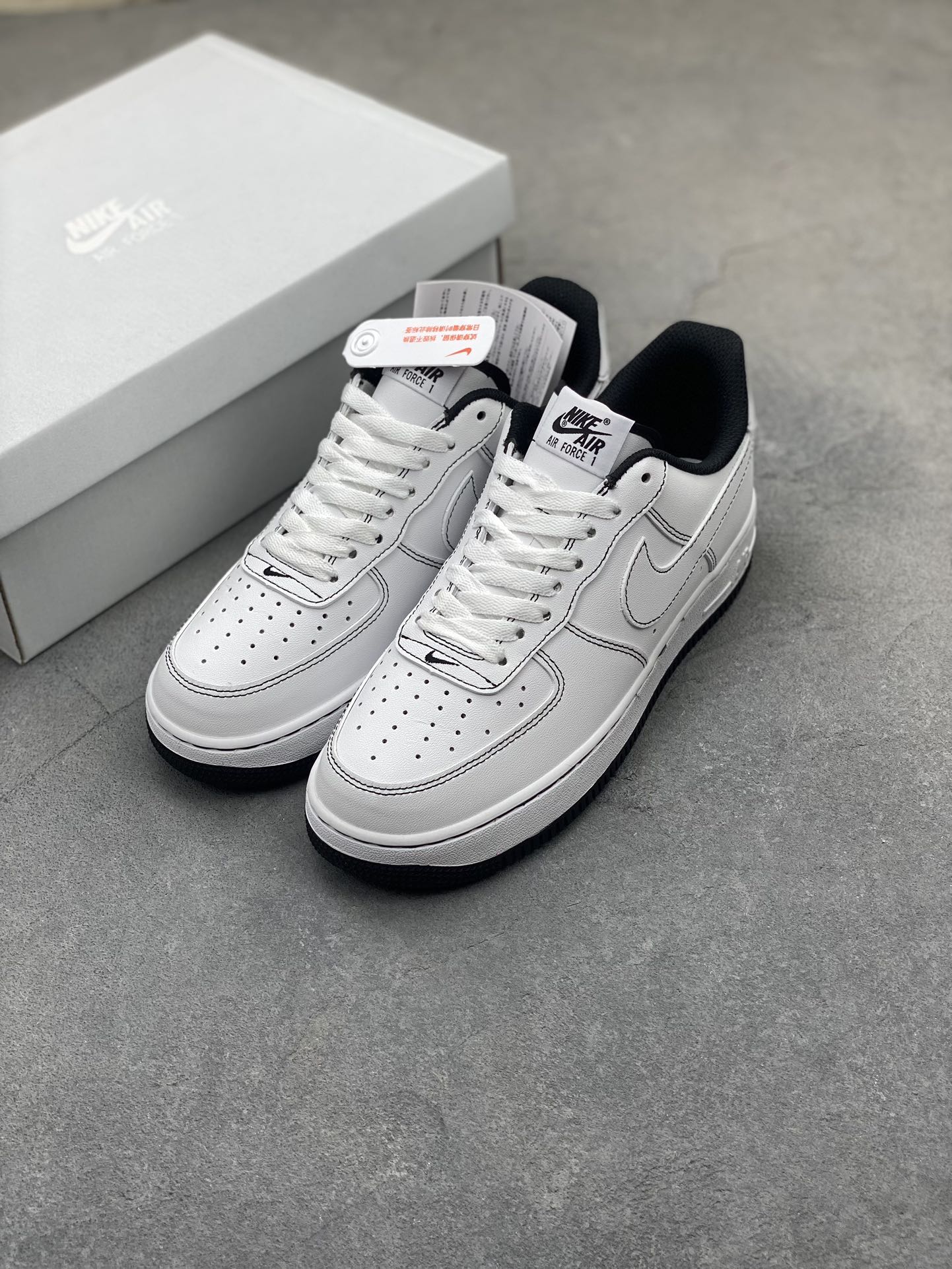 Nike Air Force 1 Low '07 White/Black Casual Sneakers CV1724-104 9 i1725223916 397 5