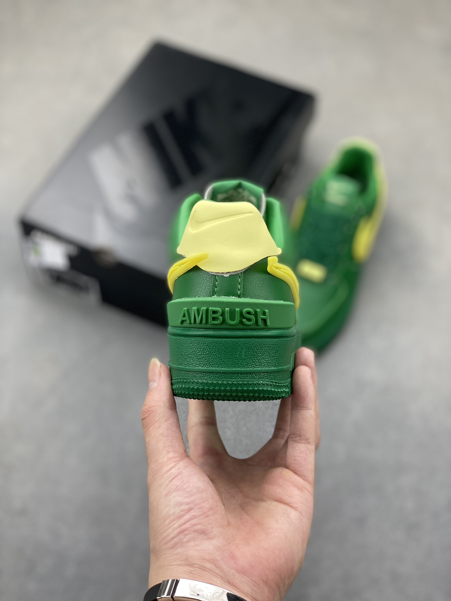 Ambush x Nike Air Force 1 Low Green DV3464-300 Leather Sneakers 5 i1725384325 6418 3
