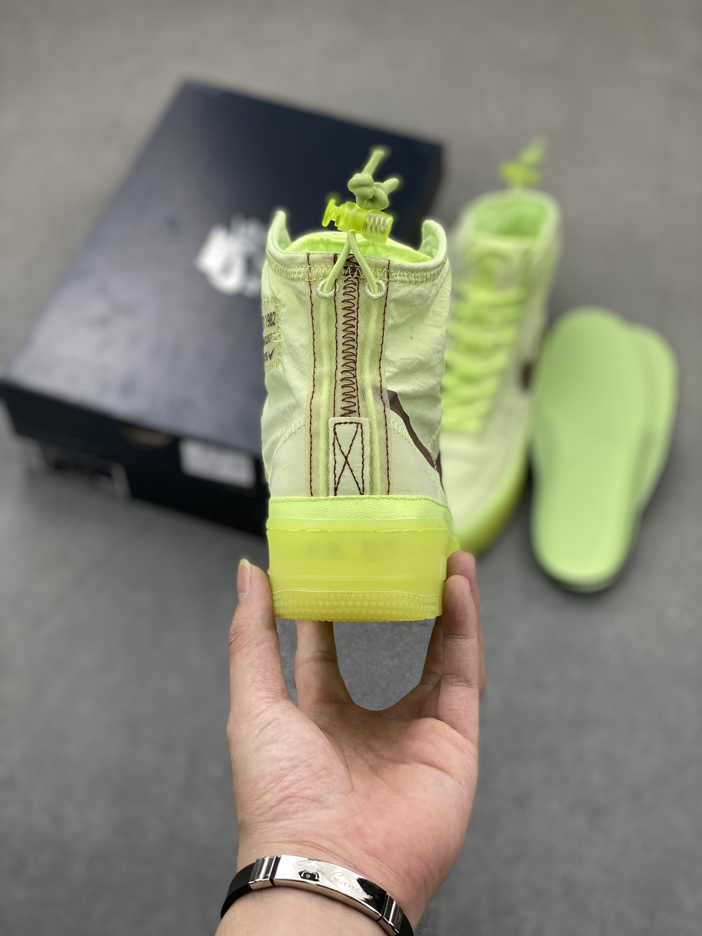 Nike Air Force 1 Shell WMNS 'Neon Green' High-Top Sneakers 5 i1725558854 7309 7