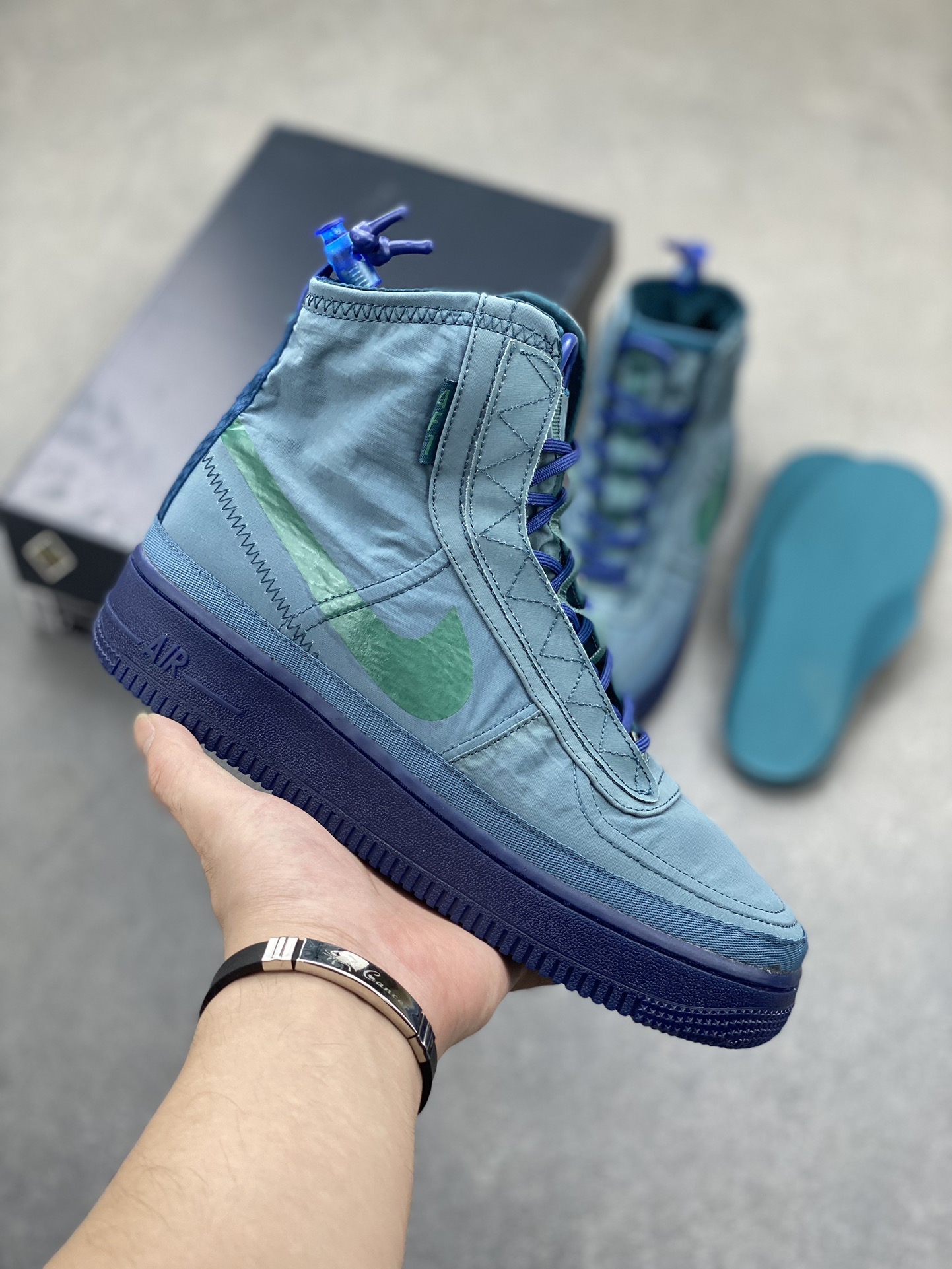 Nike Air Force 1 Shell WMNS "Deep Sea Blue" High-Top Sneaker 2 i1725558956 1855 5