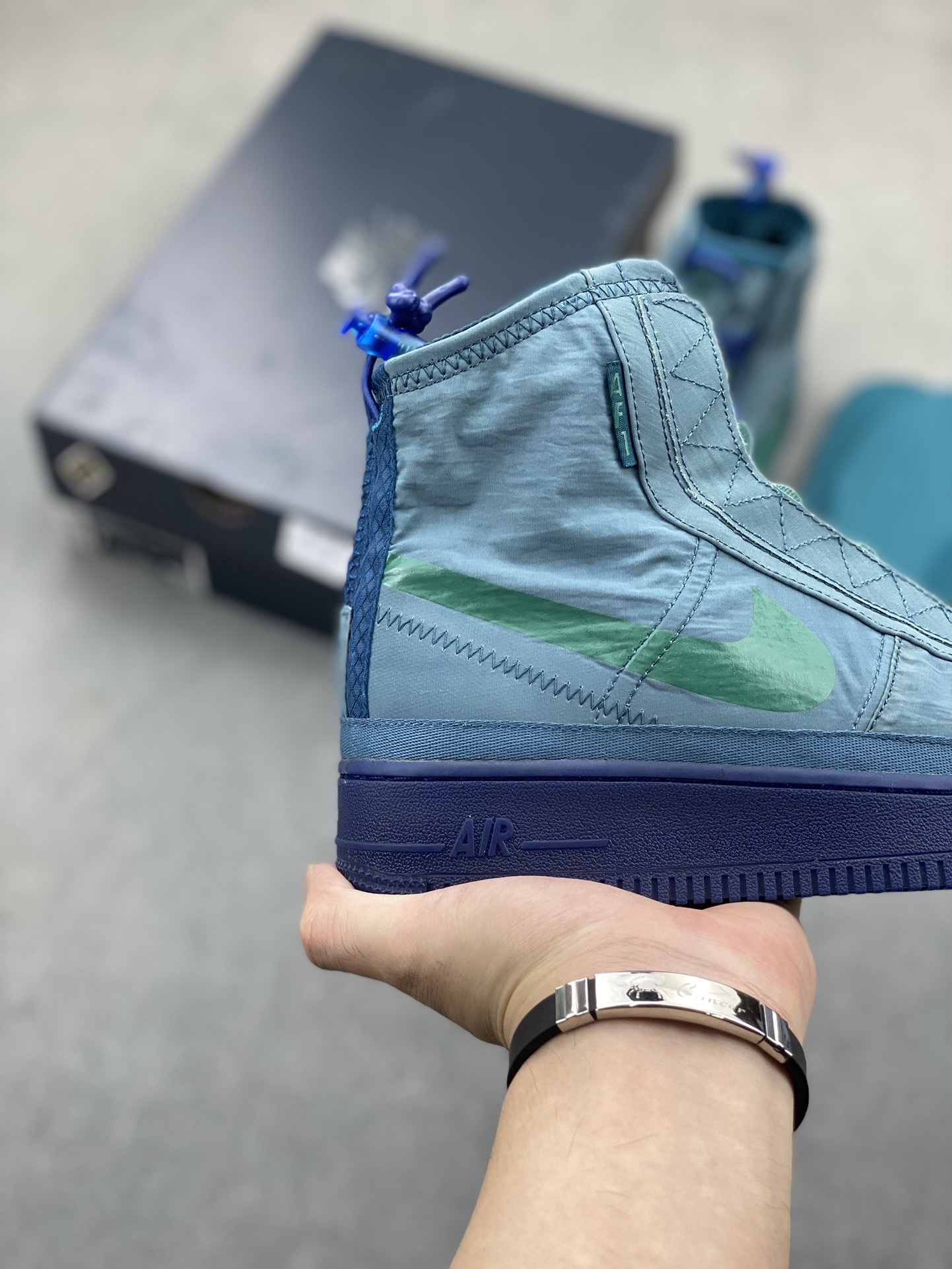 Nike Air Force 1 Shell WMNS "Deep Sea Blue" High-Top Sneaker 6 i1725558956 4318 2