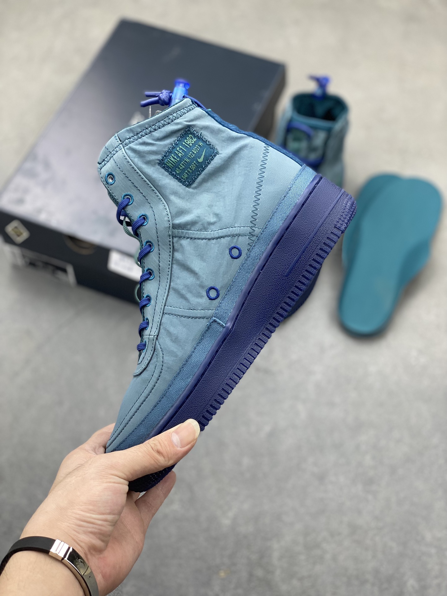 Nike Air Force 1 Shell WMNS "Deep Sea Blue" High-Top Sneaker 4 i1725558956 7016 3