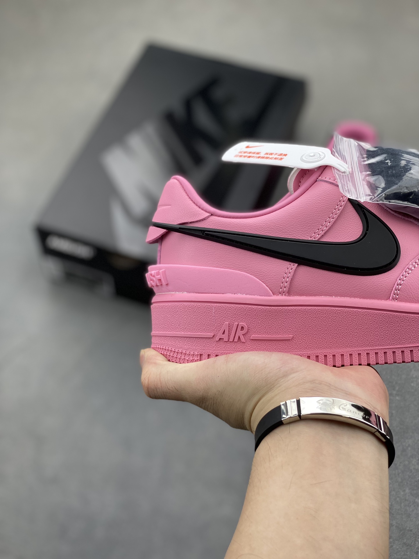 Nike Air Force 1 '07 Low Pink/Black Custom Leather Casual Sneakers DV3464-109 6 i1725733371 1829 4