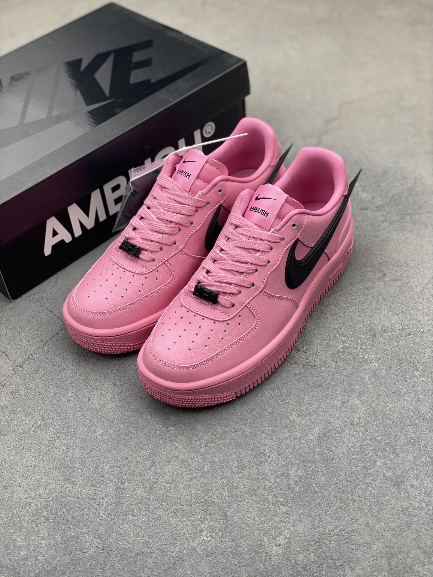 Nike Air Force 1 '07 Low Pink/Black Custom Leather Casual Sneakers DV3464-109 9 i1725733371 8774 1
