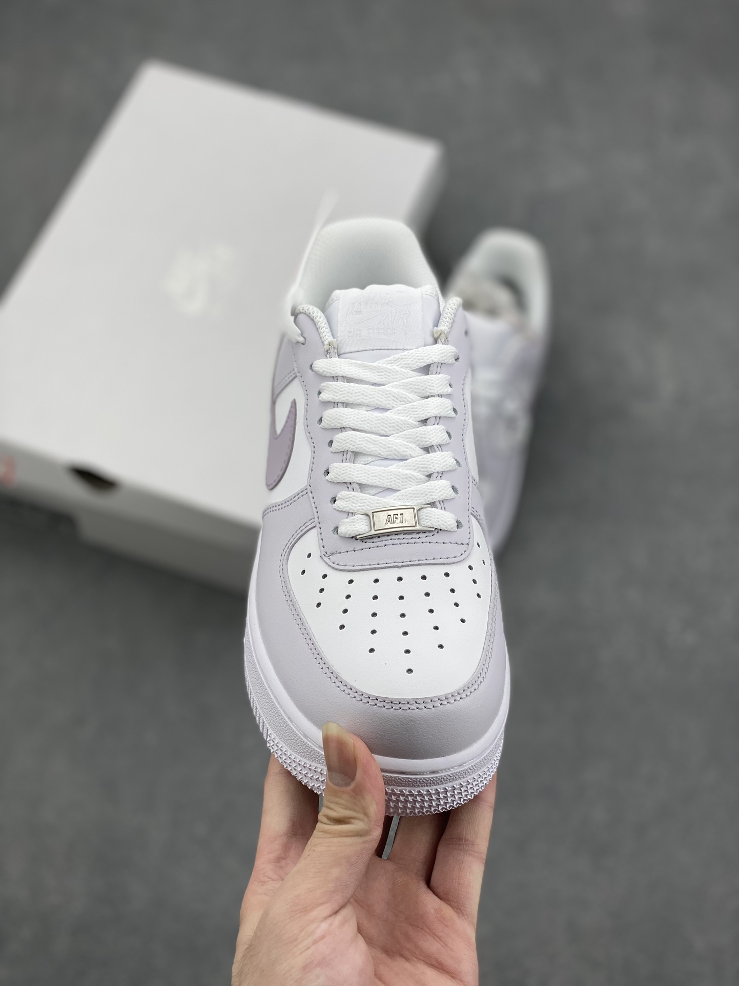 Nike Air Force 1 '07 Low 'Sweetheart' Light Grey Purple Casual Shoes 3 i1725829169 4134 0