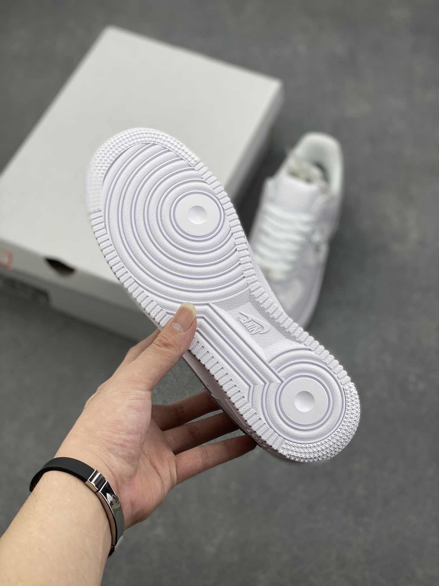 Nike Air Force 1 '07 Low 'Sweetheart' Light Grey Purple Casual Shoes 7 i1725829170 7377 7