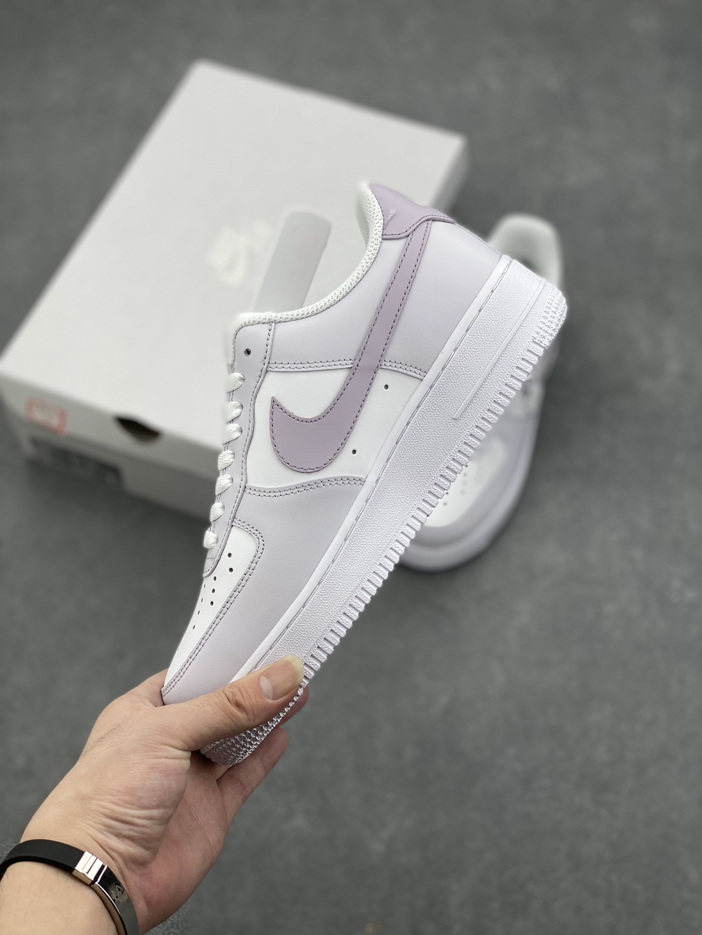 Nike Air Force 1 '07 Low 'Sweetheart' Light Grey Purple Casual Shoes 4 i1725829170 8095 8
